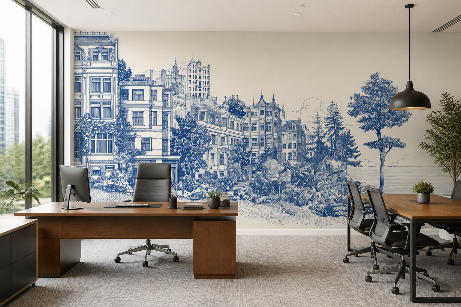 Arcadian Sketch — Office interior