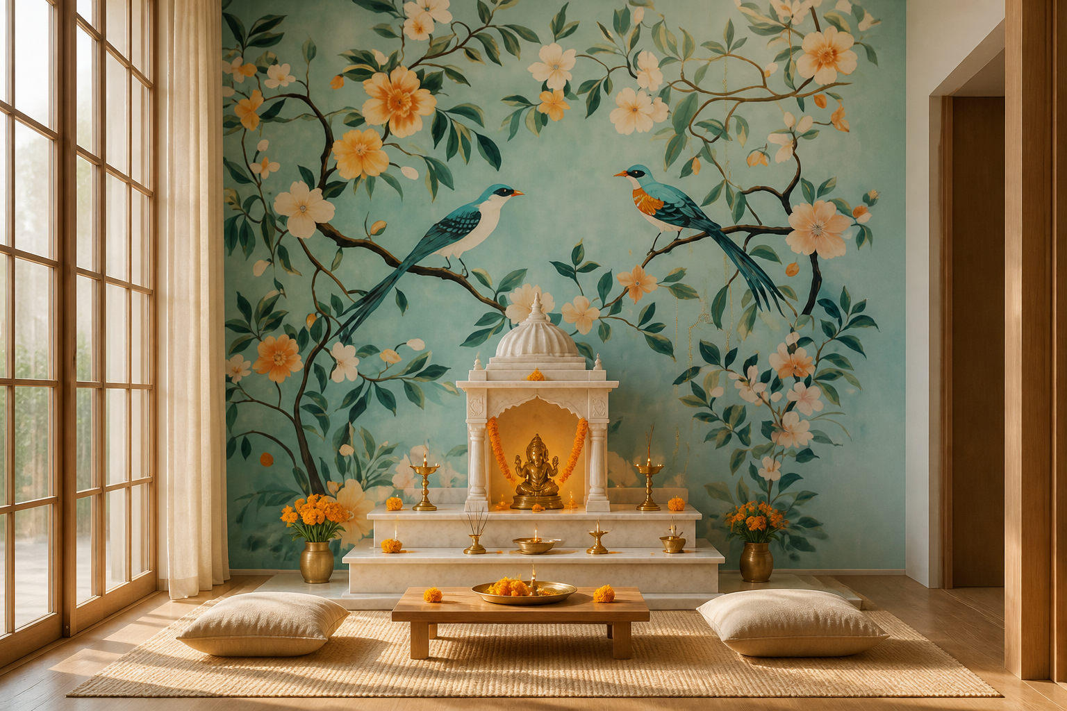 azure-serenade — Pooja room