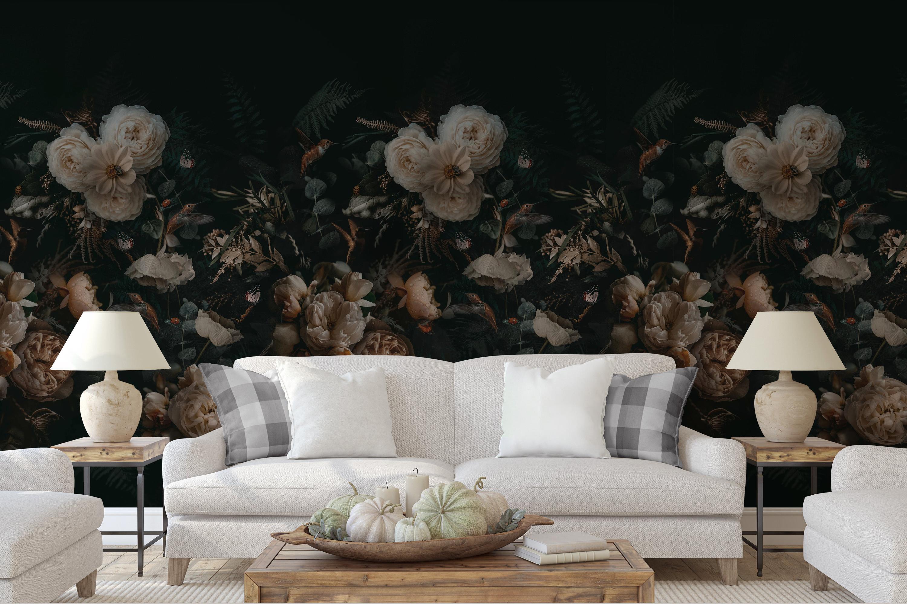 Moody Dark Florals