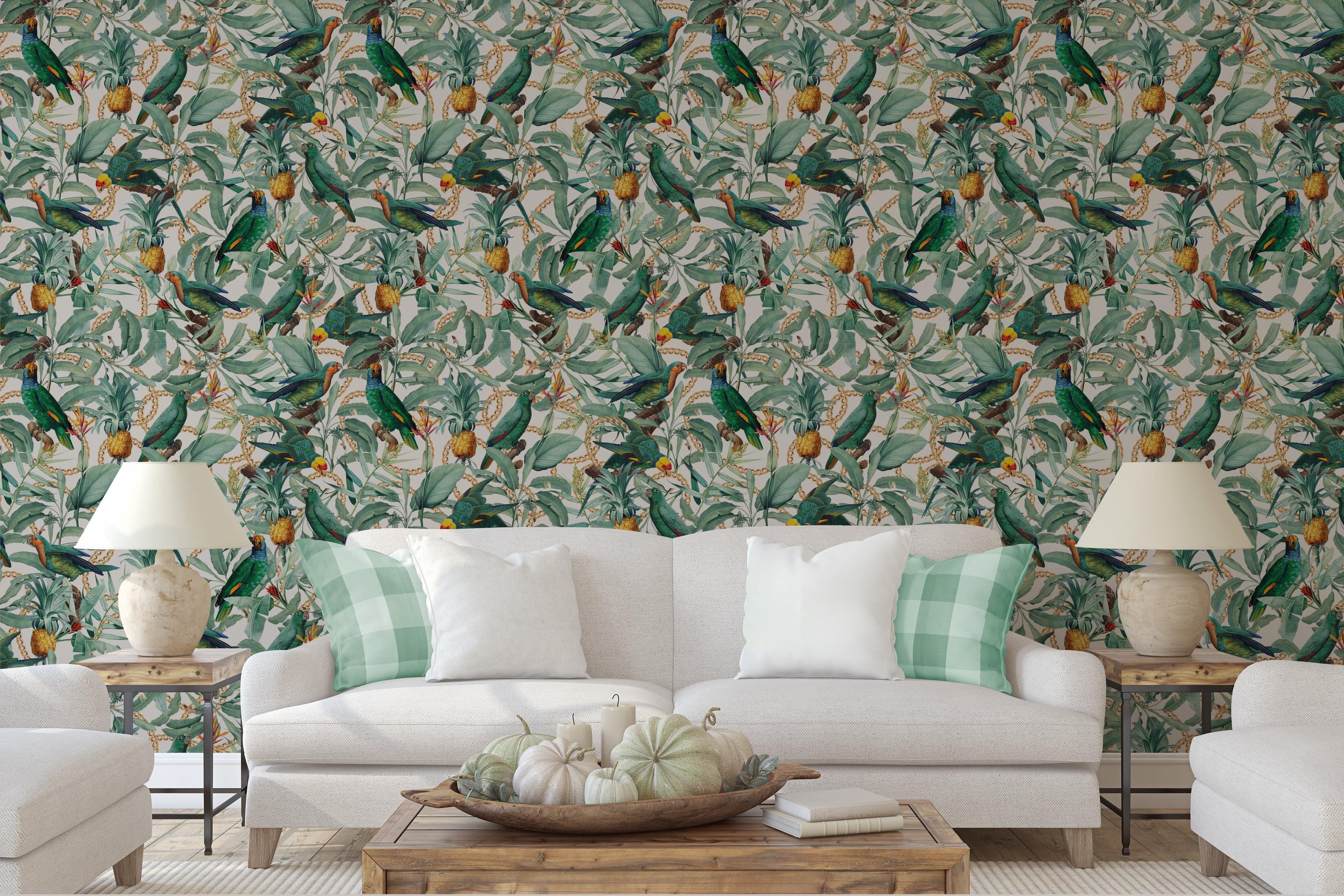 Tropical Parrot Leaves