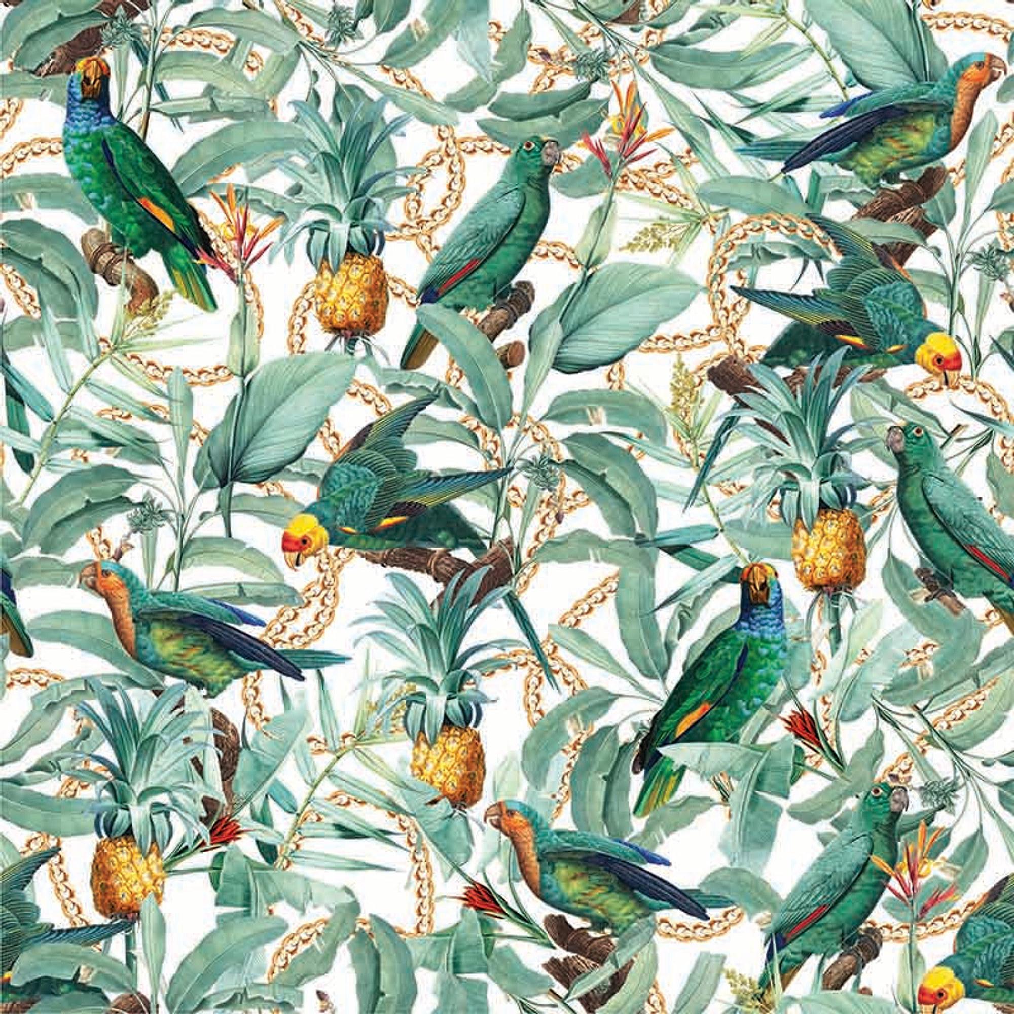 Tropical Parrot Leaves