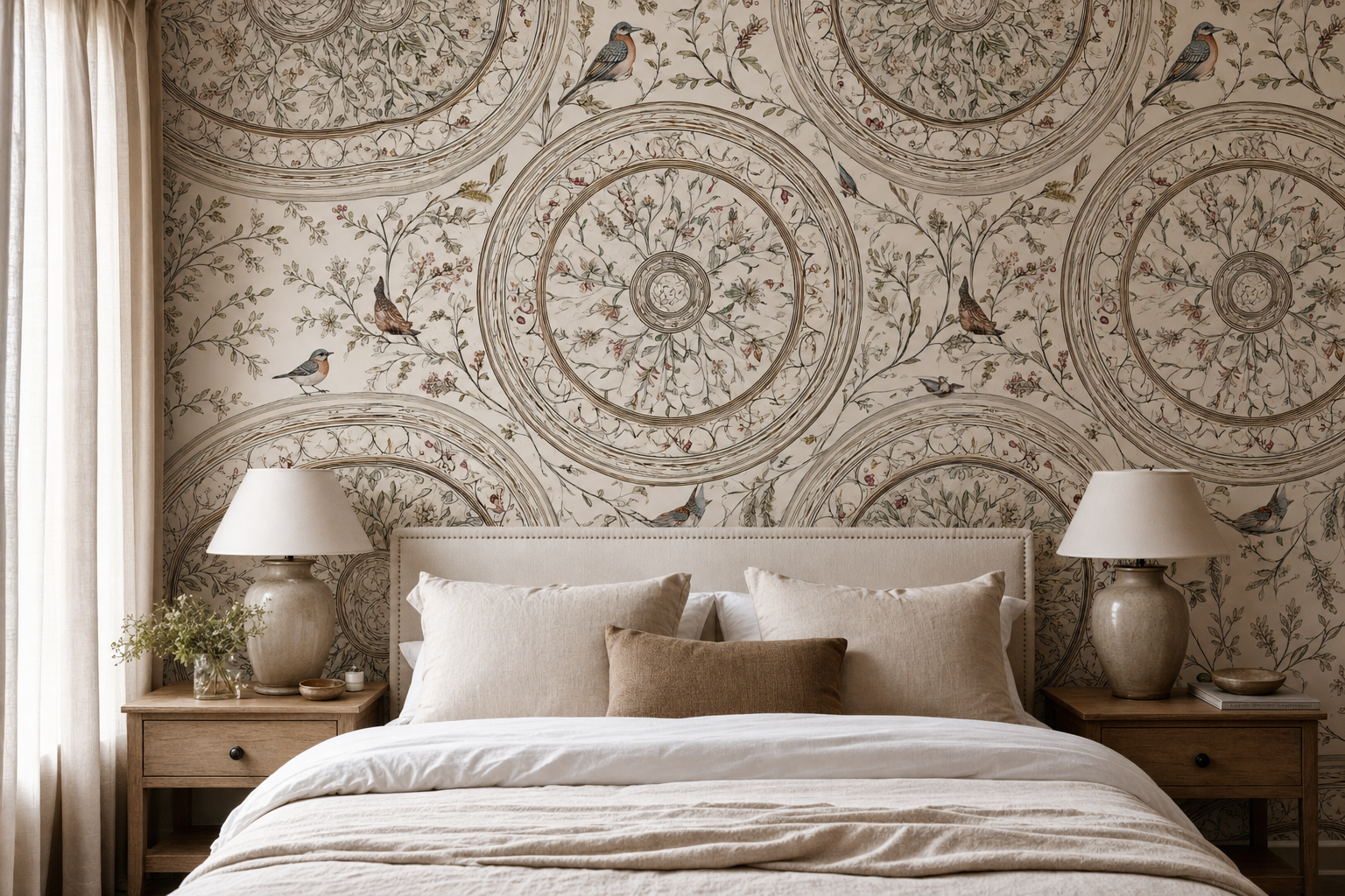 celestial-botanica-ceiling — Master bedroom