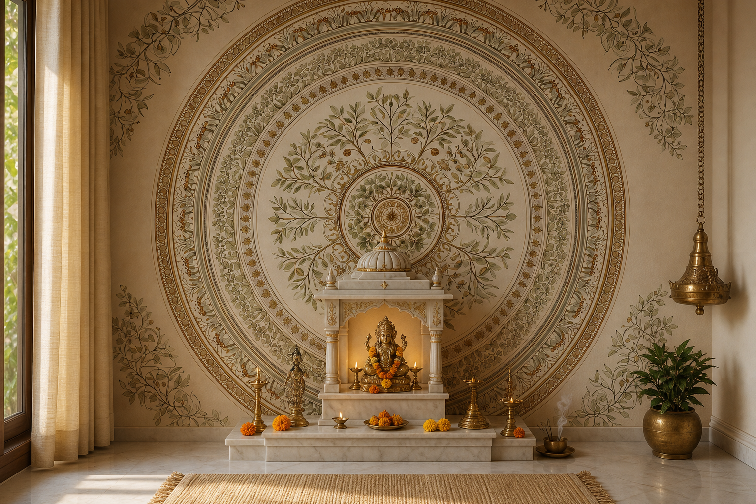 celestial-medallion — Pooja room