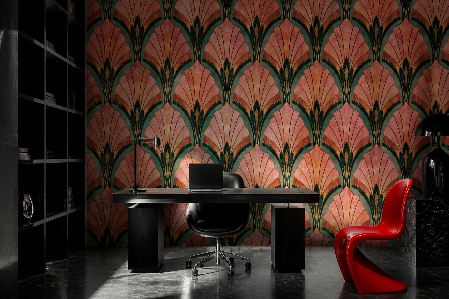 Coral Fan Reverie — Home office