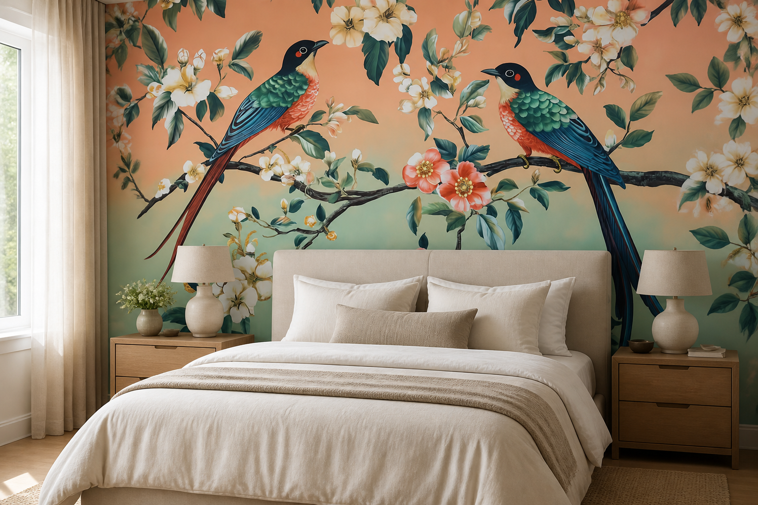 coral-harmony — Master bedroom