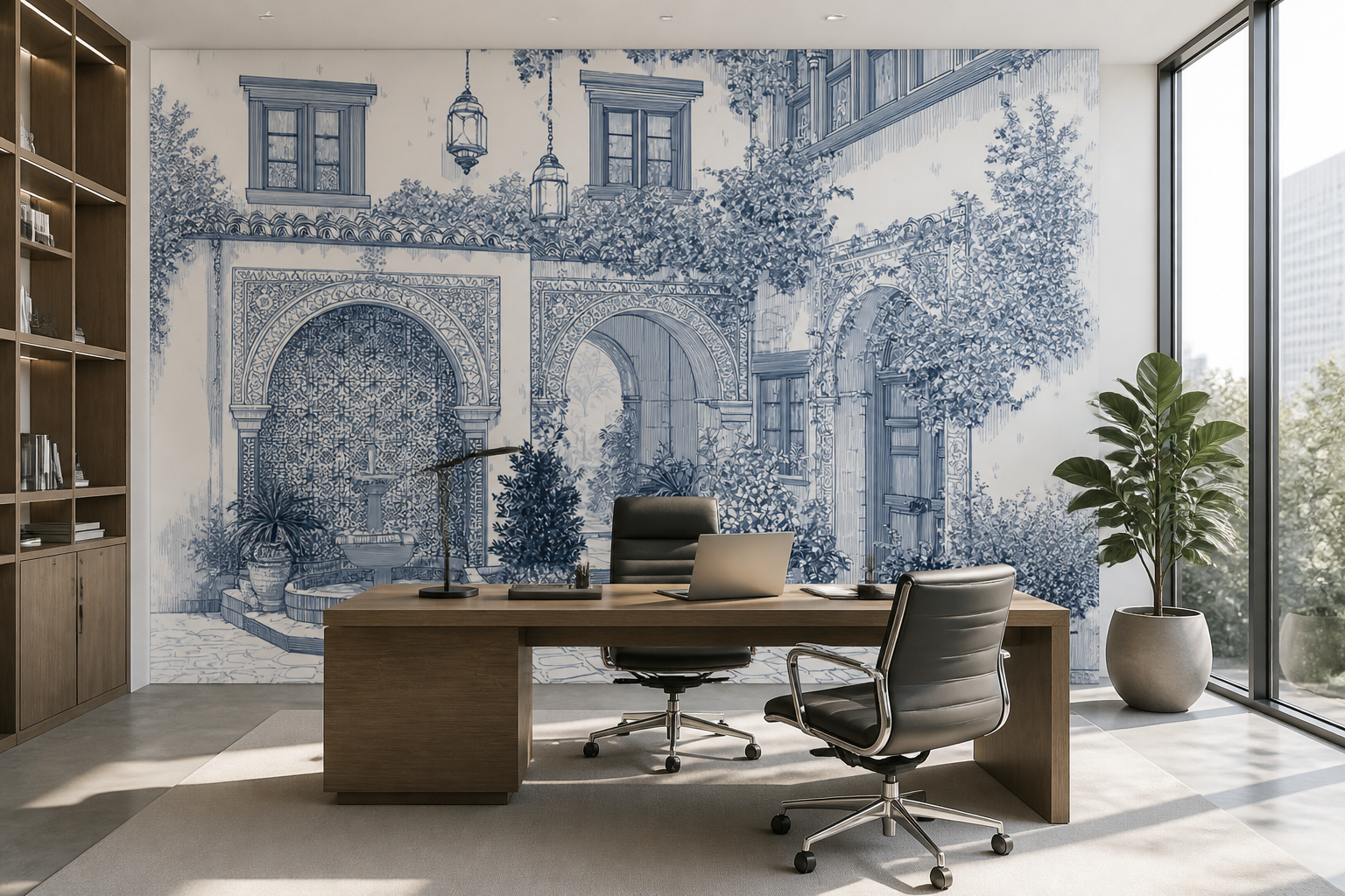 Courtyard Reverie II — Office interior