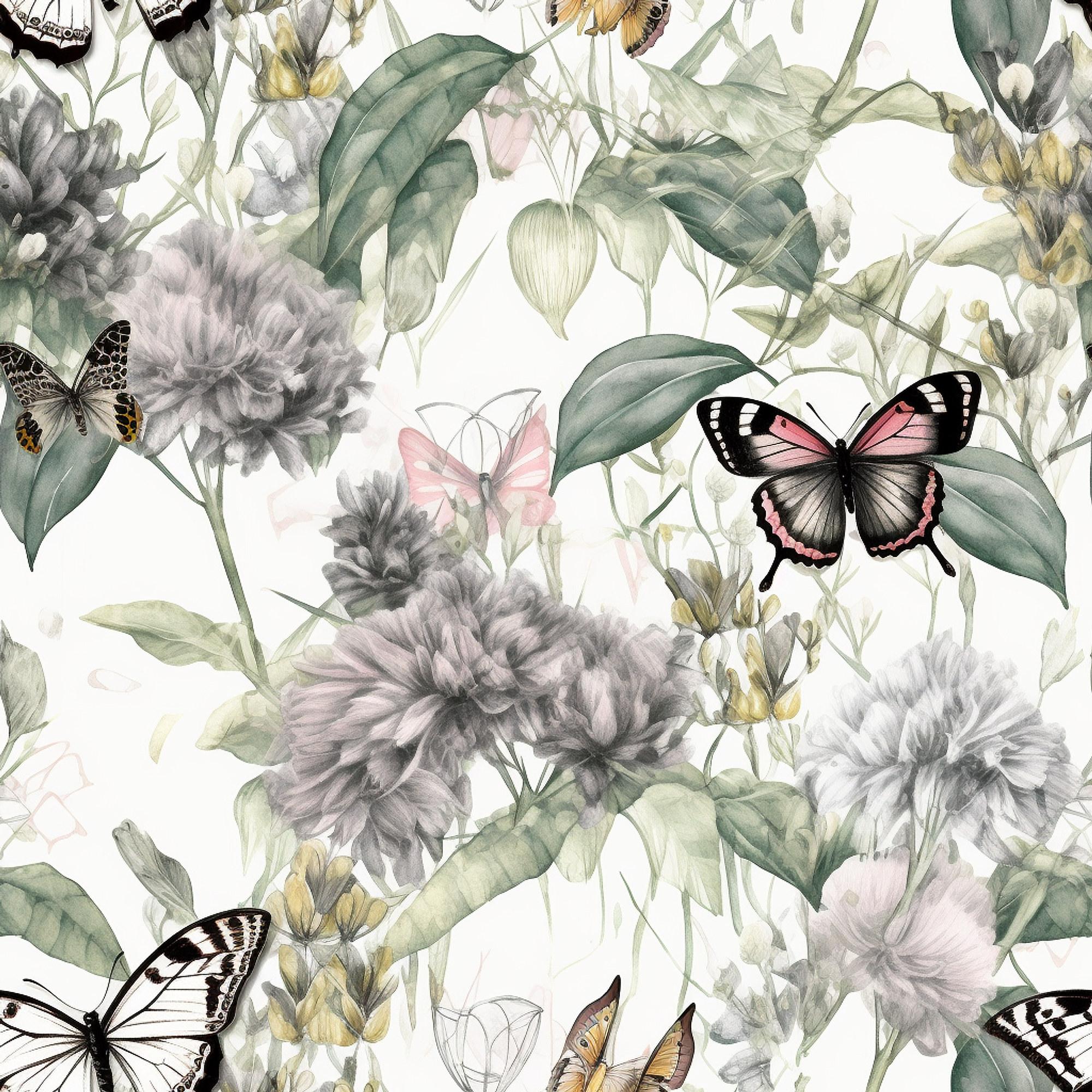 Silver Chrysanthemum Butterflies