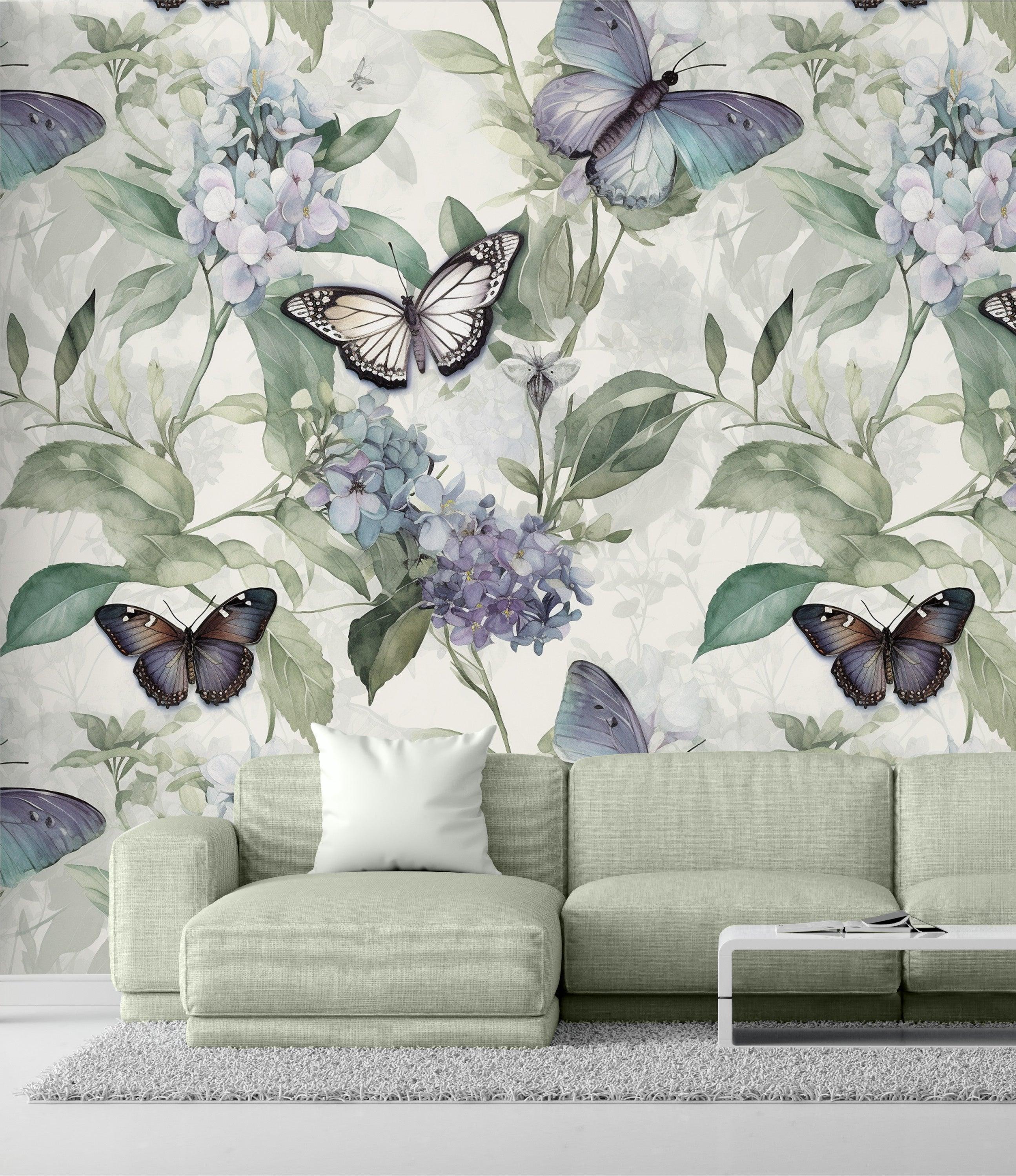 Purple Hydrangea Butterfly