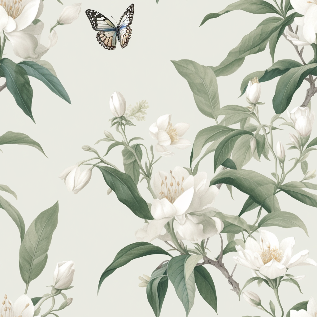 White Magnolia Butterfly