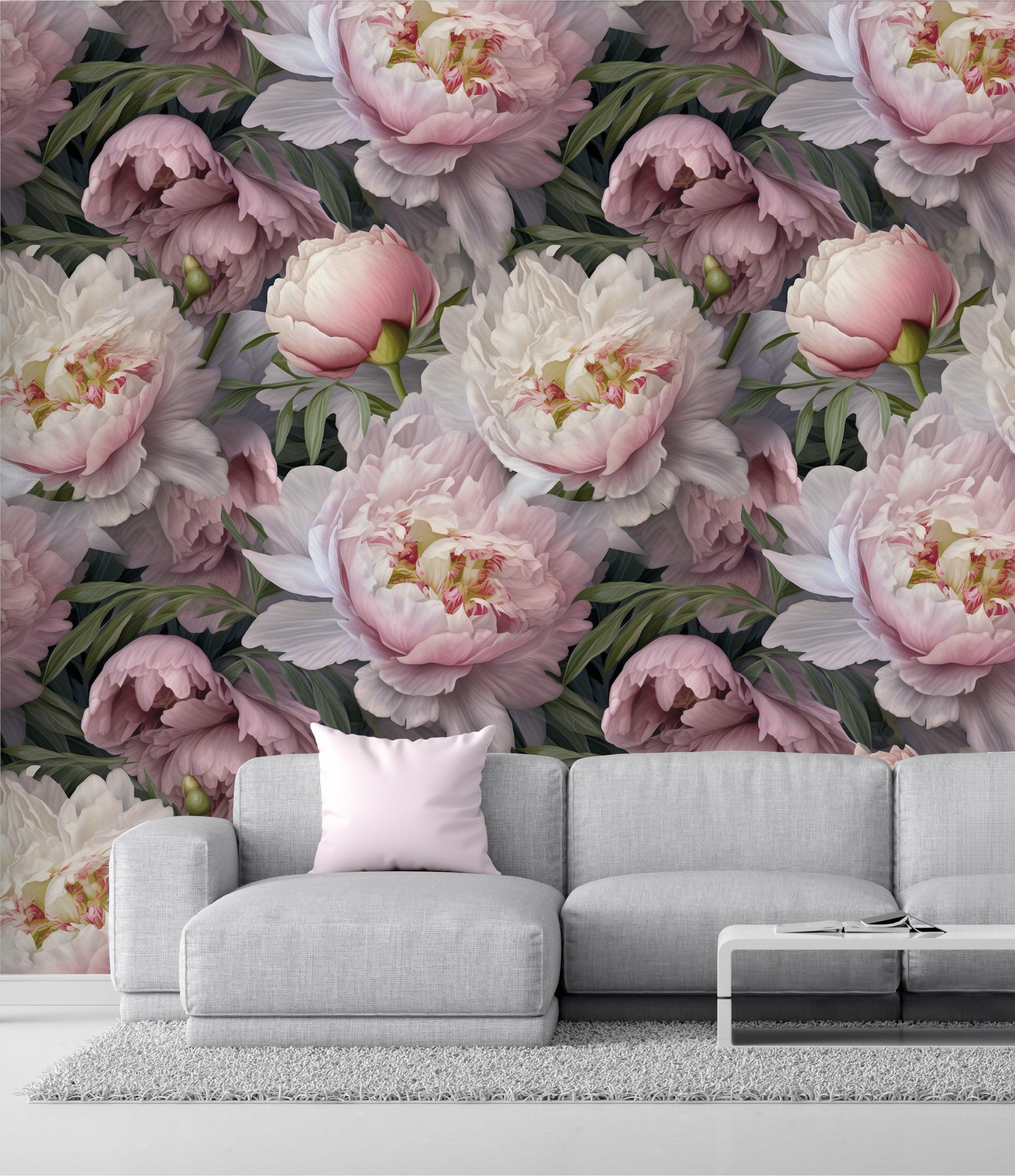 Lush Peony Garden