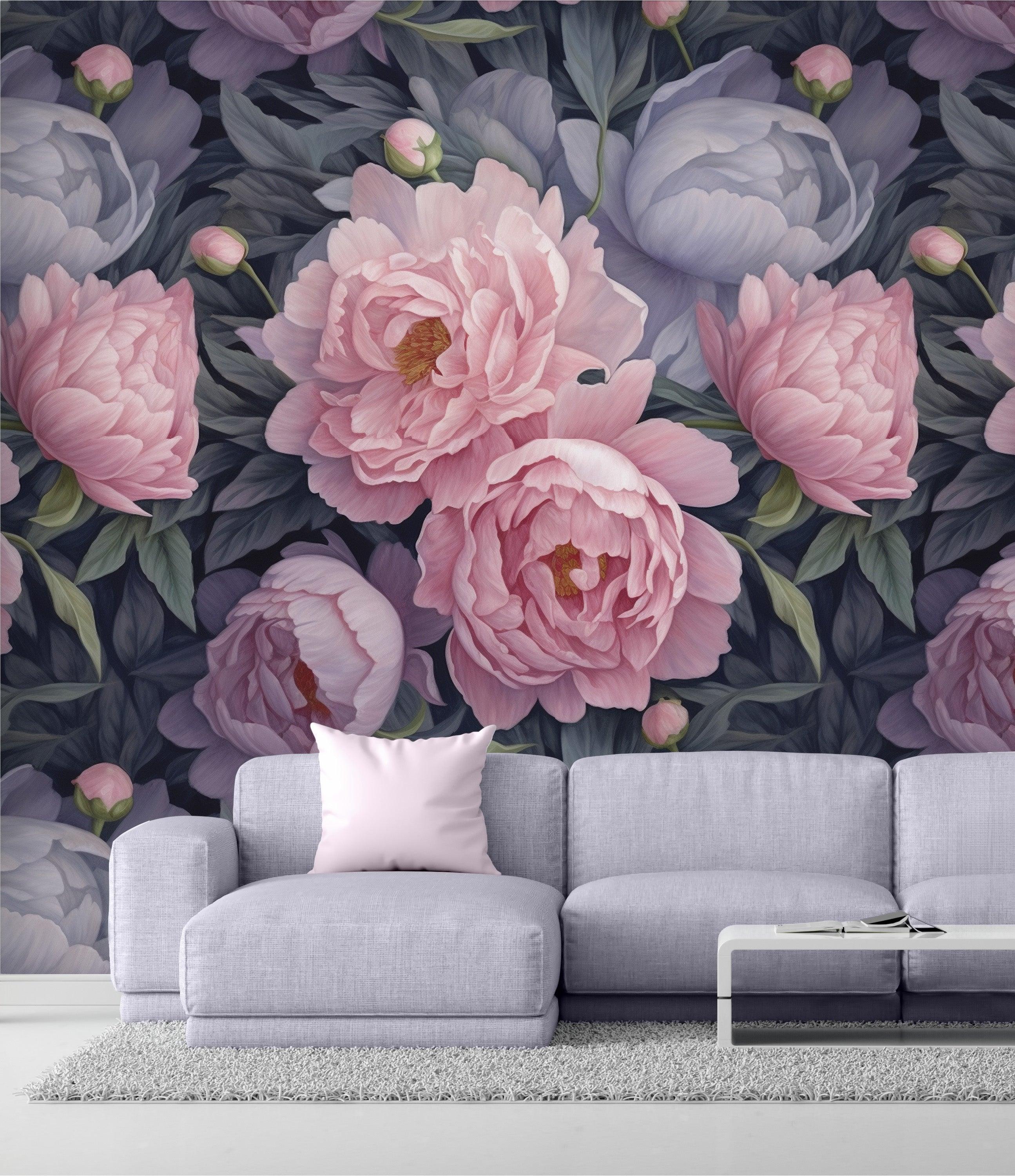 Moody Pink Peonies