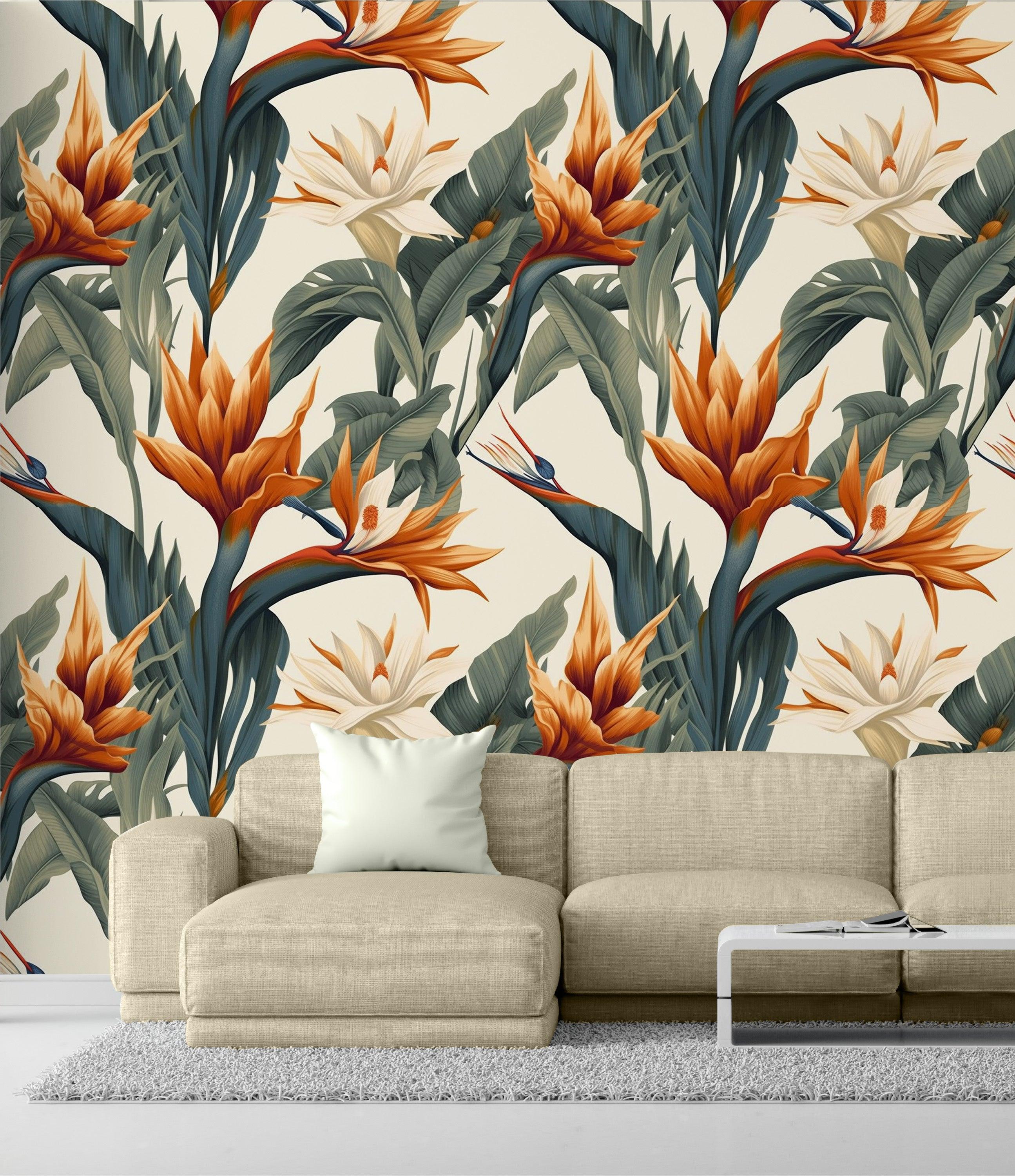Orange Bird of Paradise