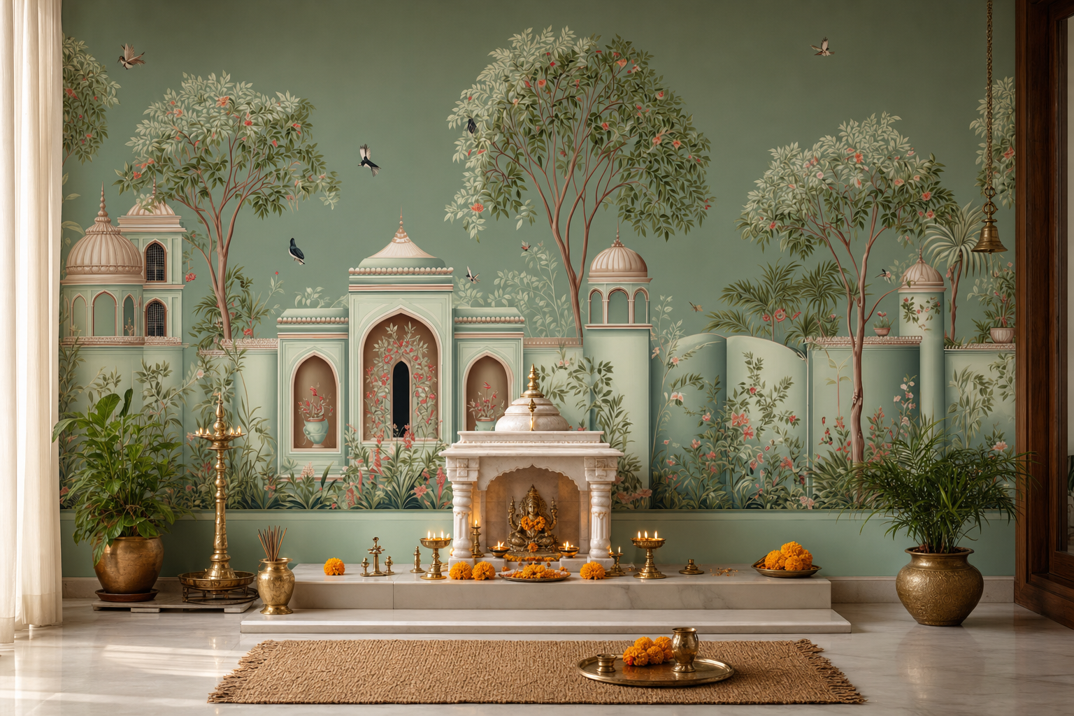 garden-pavilion — Pooja room