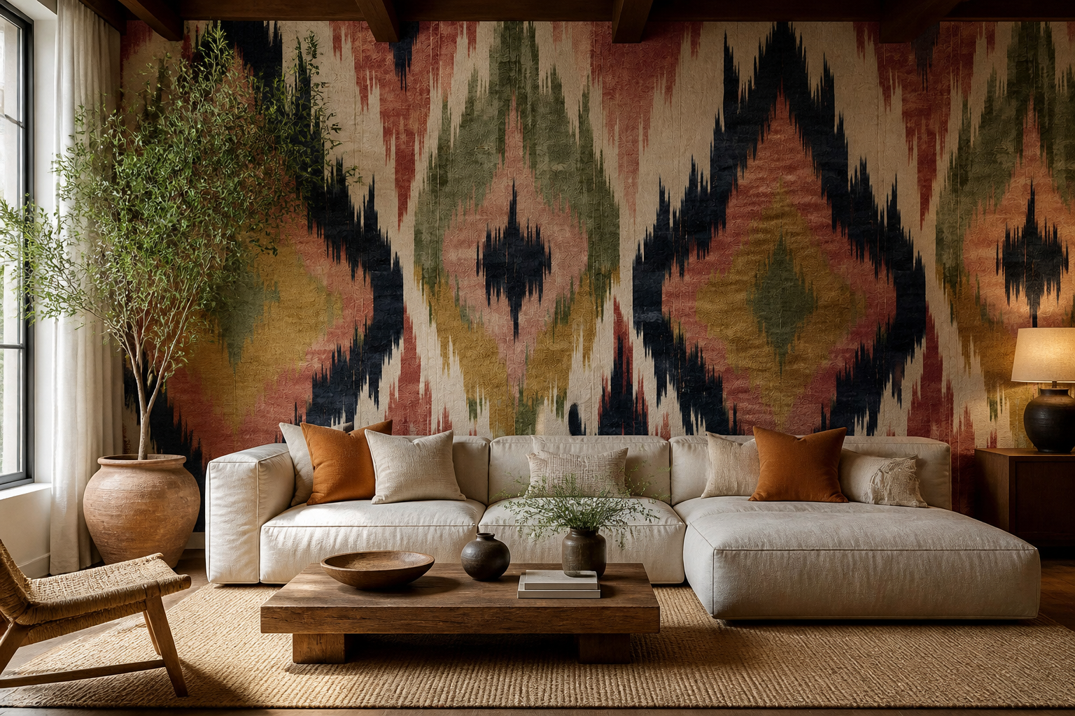Ikat Reverie II — Living room