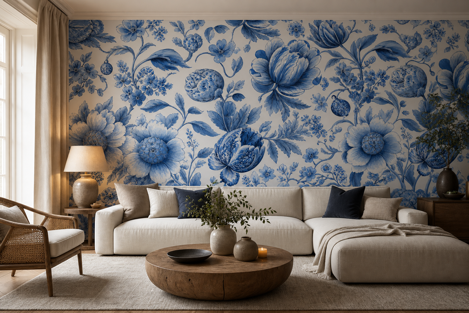 indigo-bloom-ii — Living room