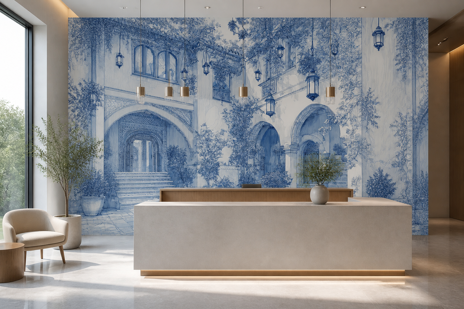 Indigo Courtyard III — Office reception