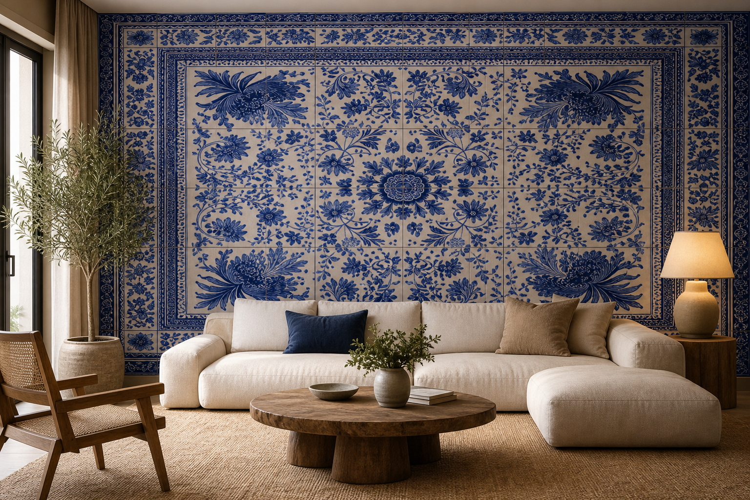 indigo-delft-ii — Living room