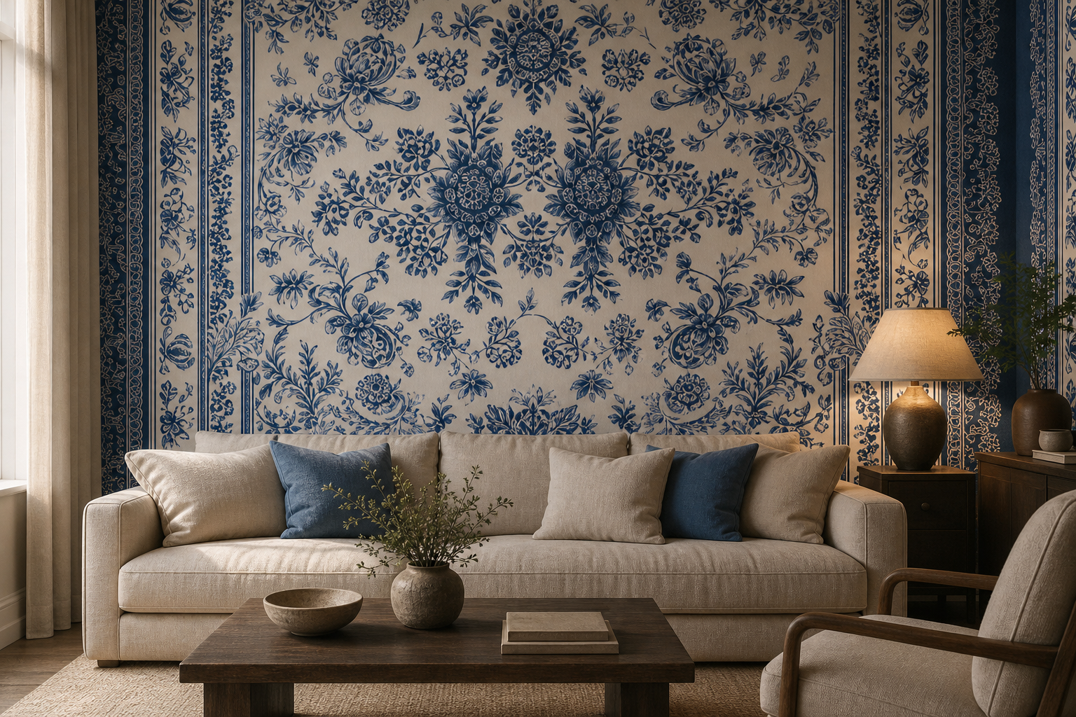 indigo-delft — Living room