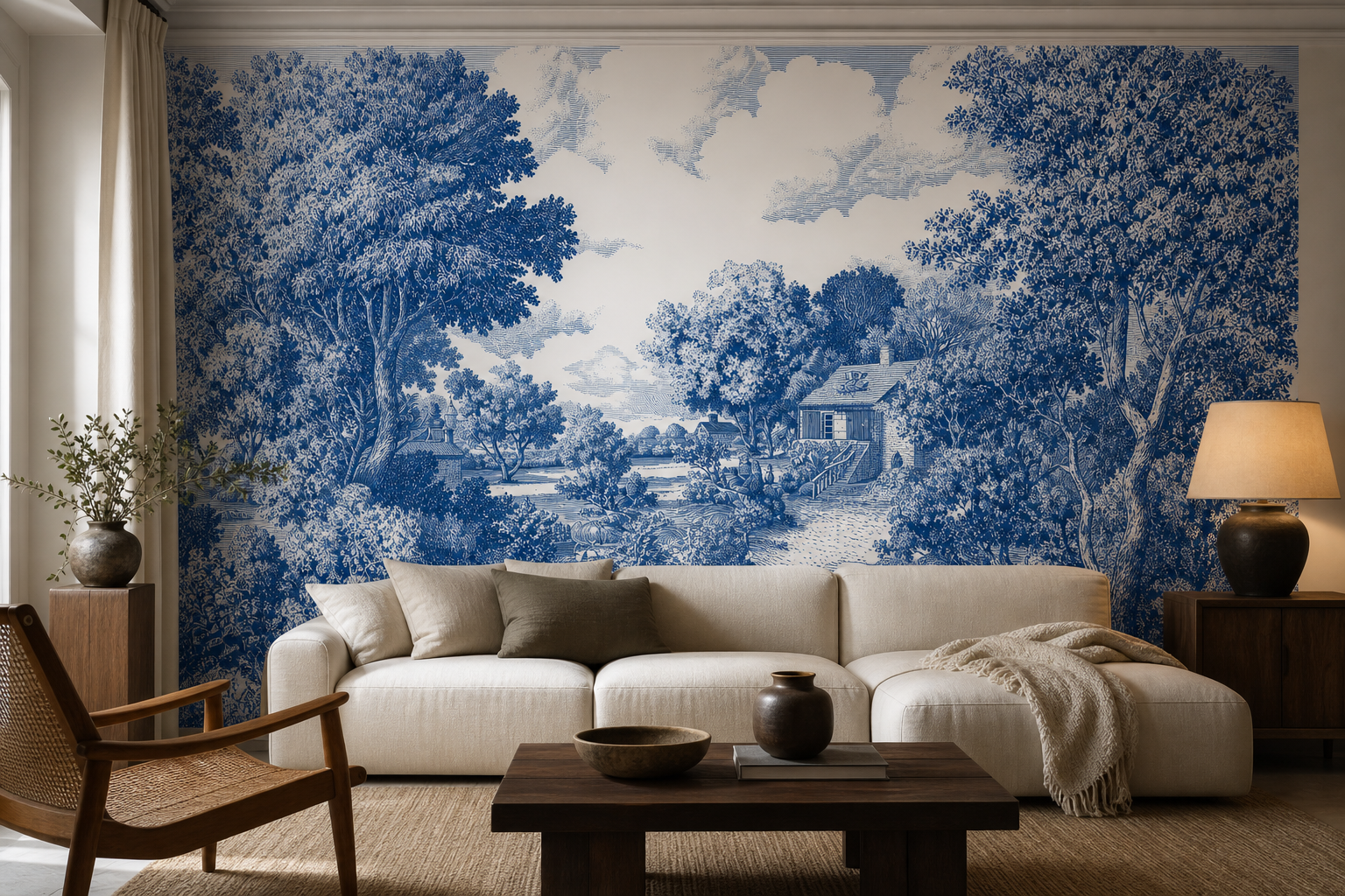 indigo-pastoral — Living room