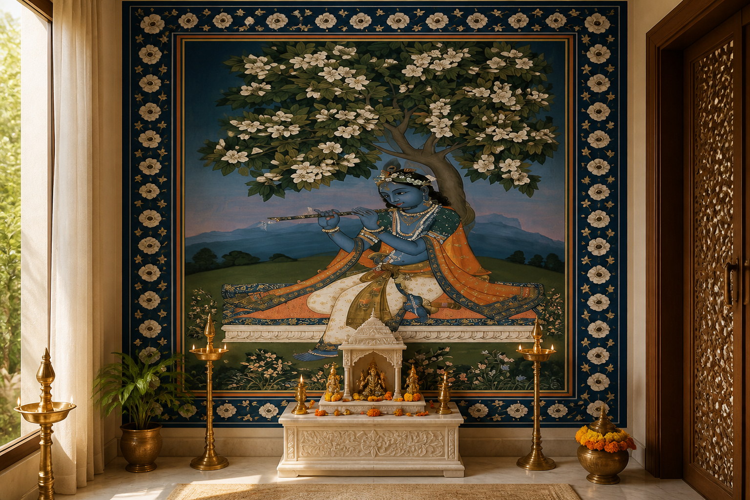 Krishna's Jasmine — Pooja room