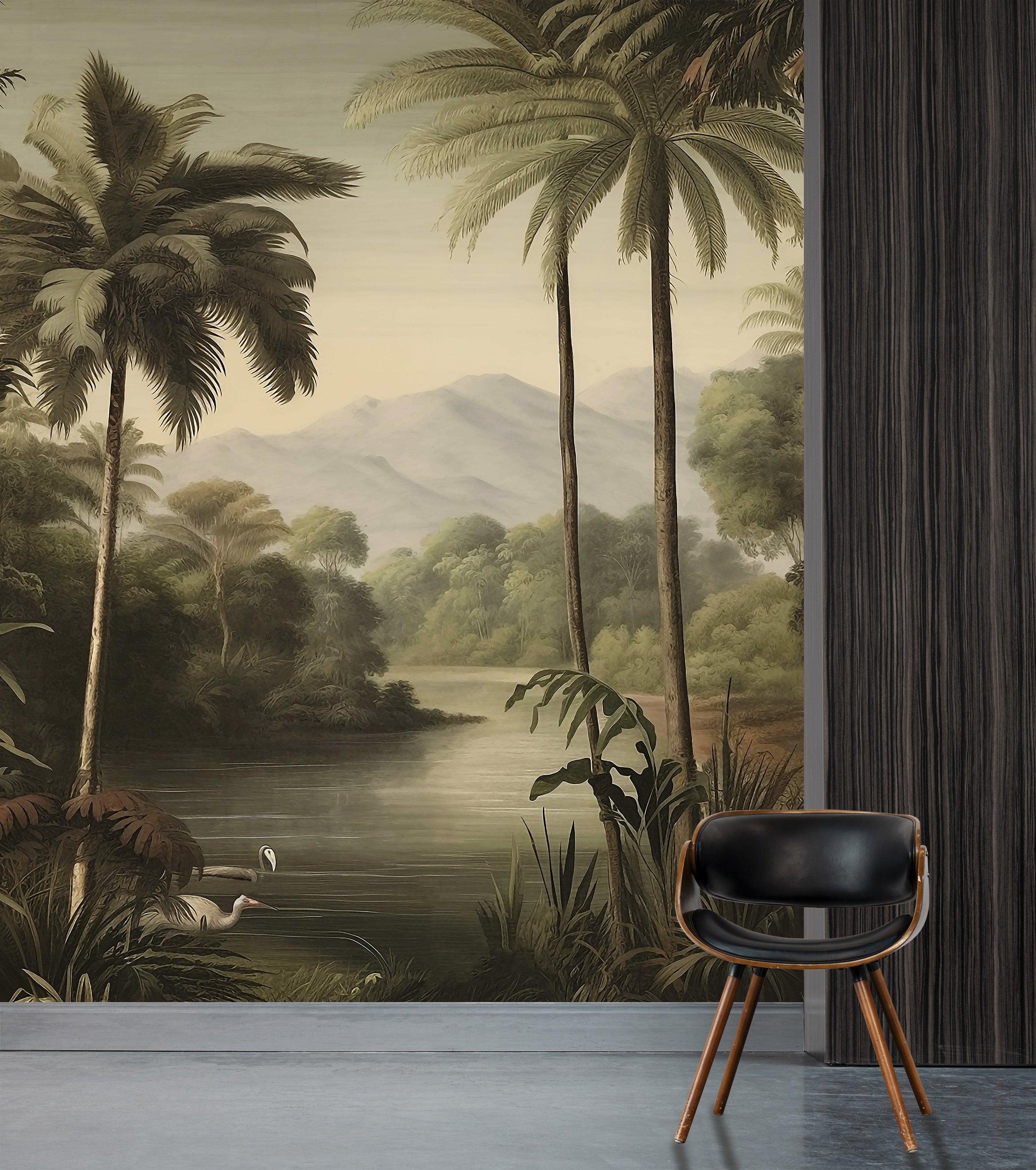 Egret Lake Palm Trees