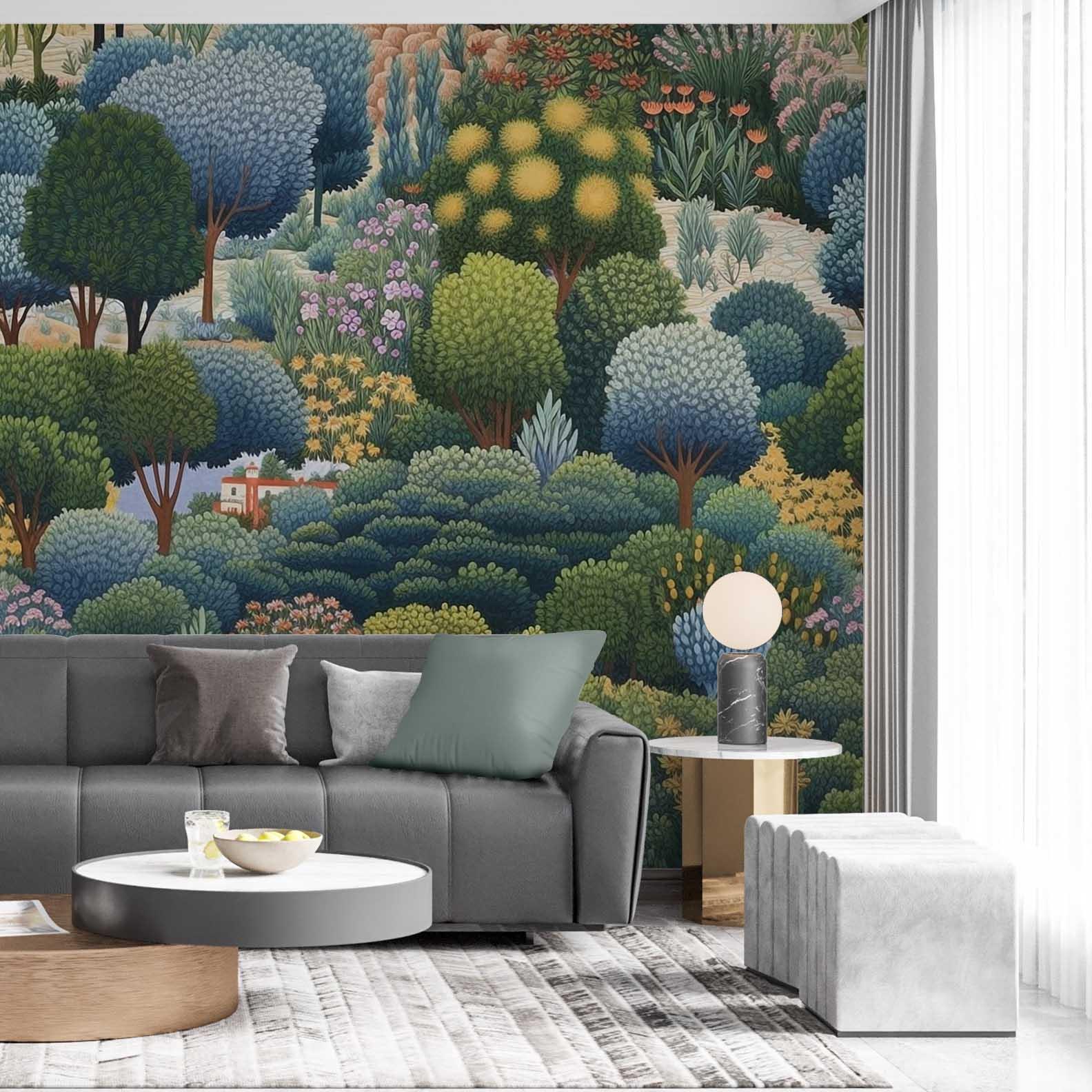 Whimsical Illustrated Garden
