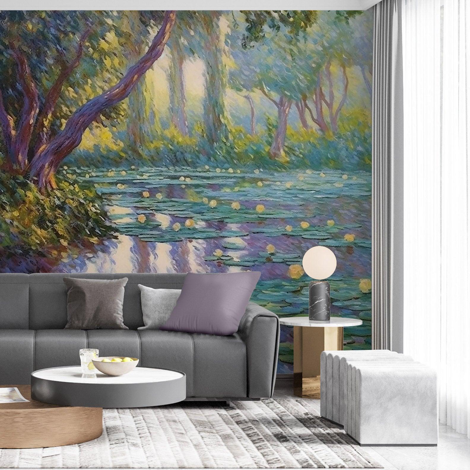 Impressionist Lily Garden
