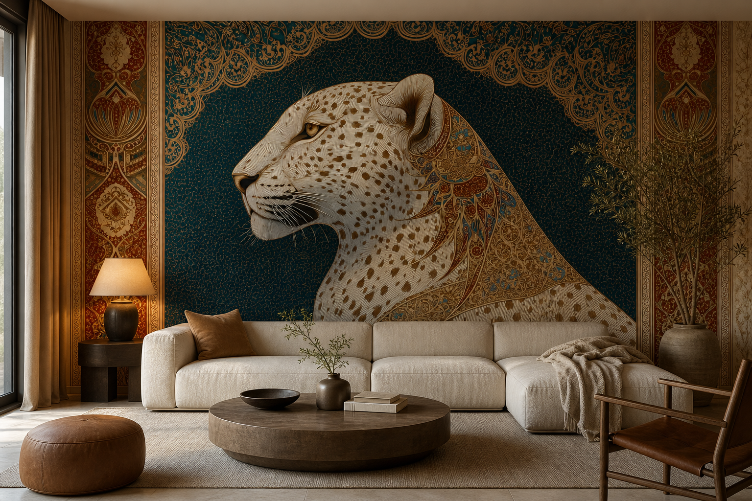 leopard-reverie — Living room