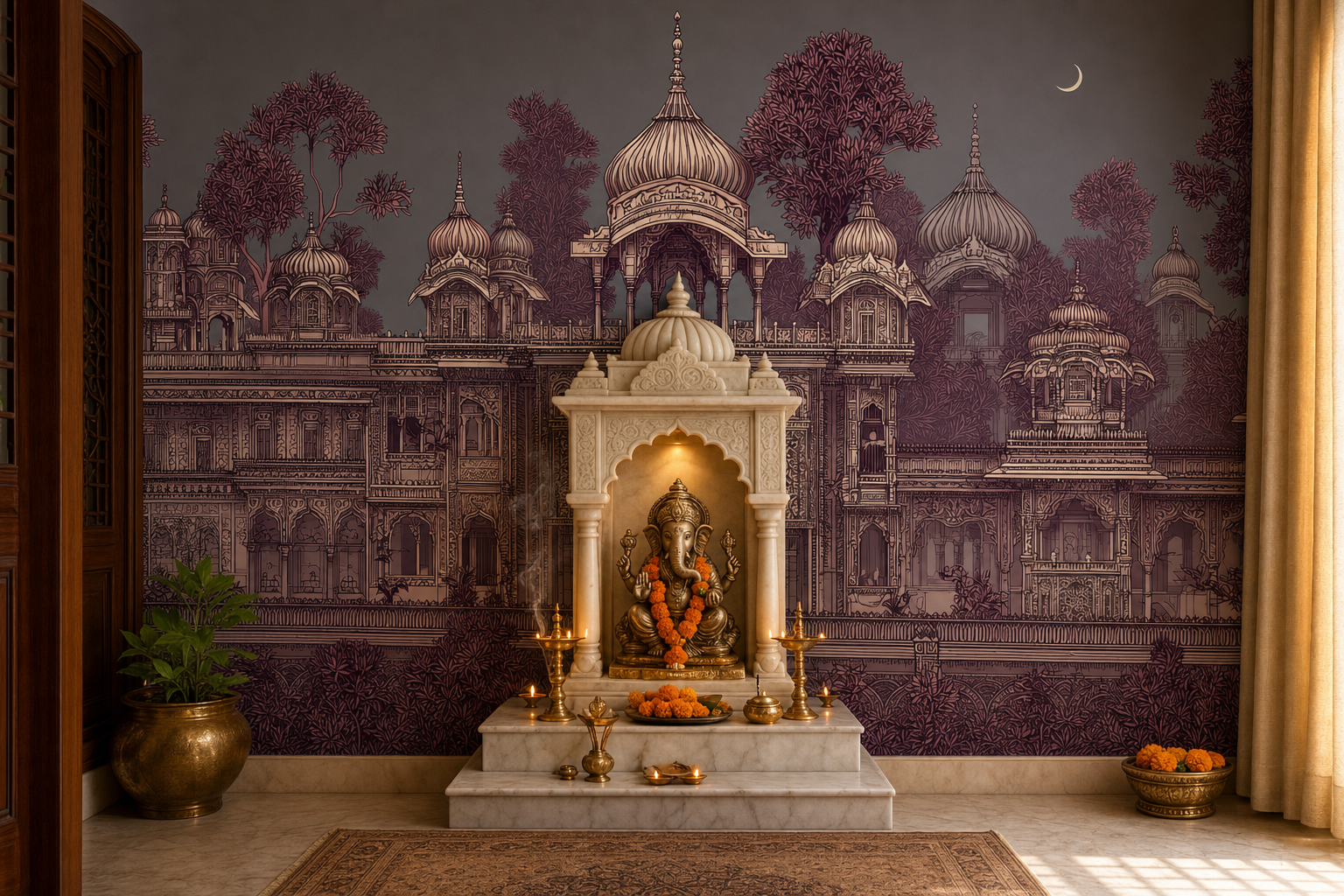 maharaja-s-domes-ii — Pooja room