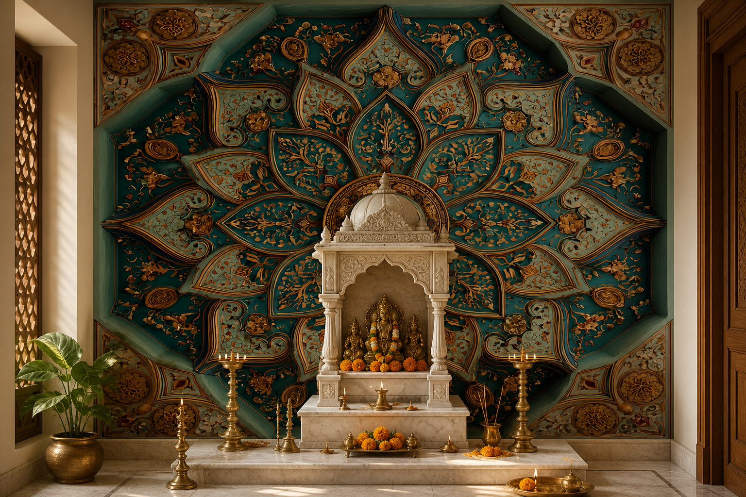 maharaja-s-medallion-ii — Pooja room