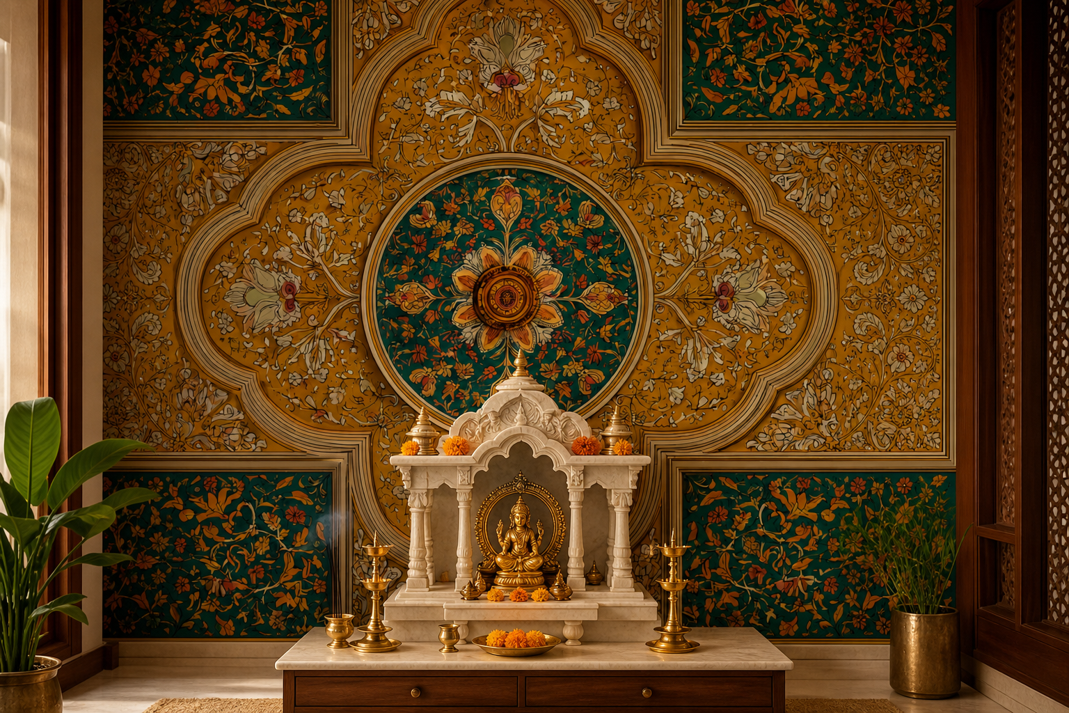 maharaja-s-medallion-iv — Pooja room