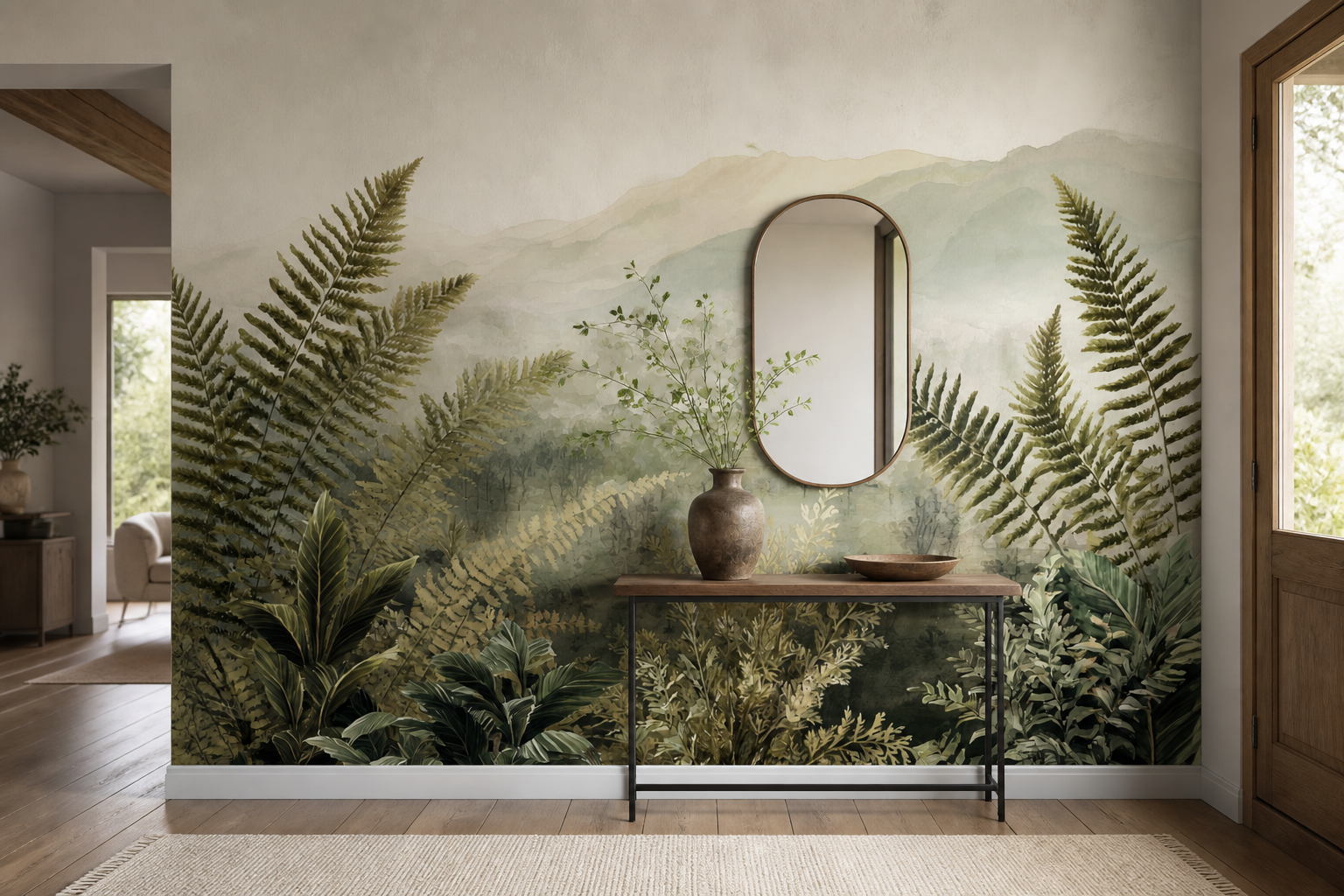 Misty Ferns — Entryway
