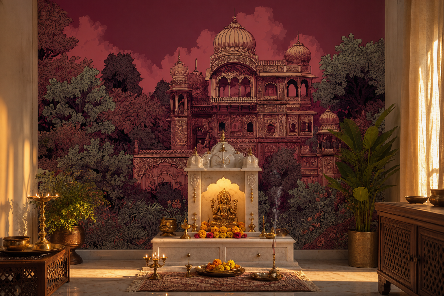 mughal-dusk-ii — Pooja room