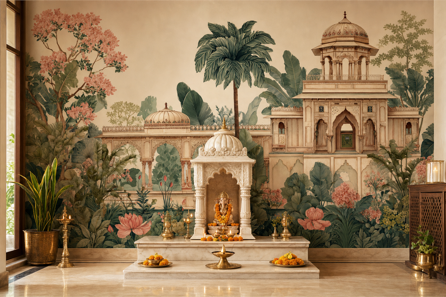 mughal-garden-sanctuary — Pooja room