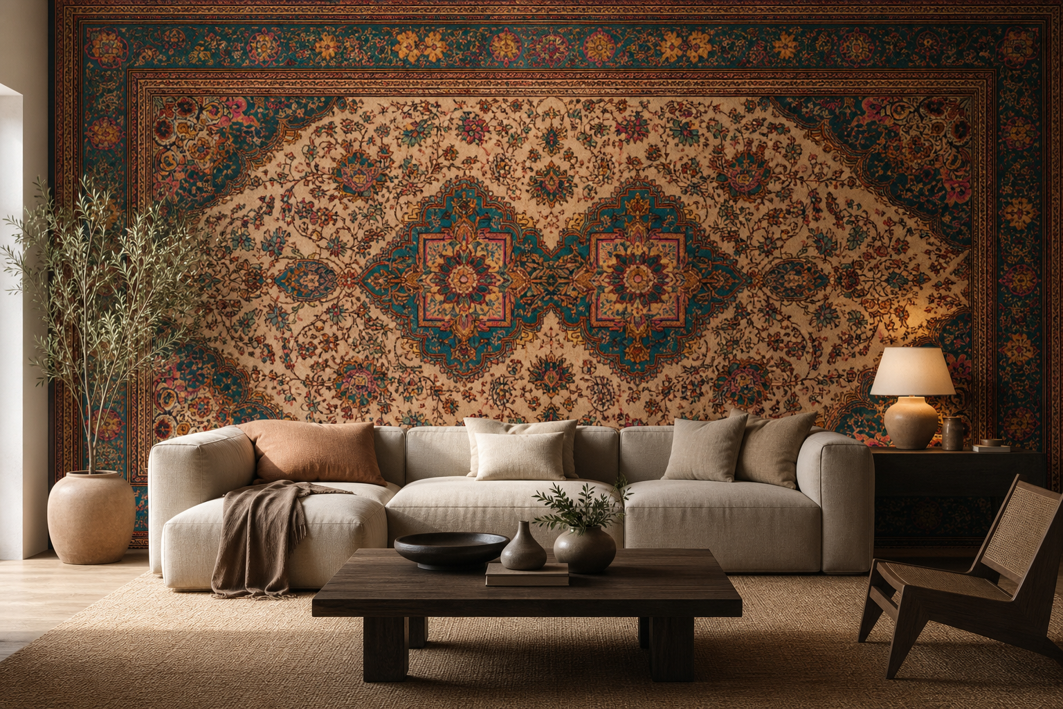 mughal-medallion — Living room