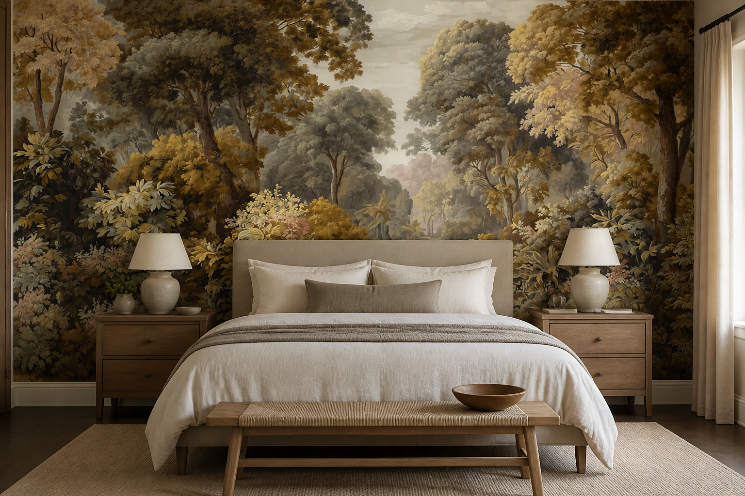 new-mural — Master bedroom