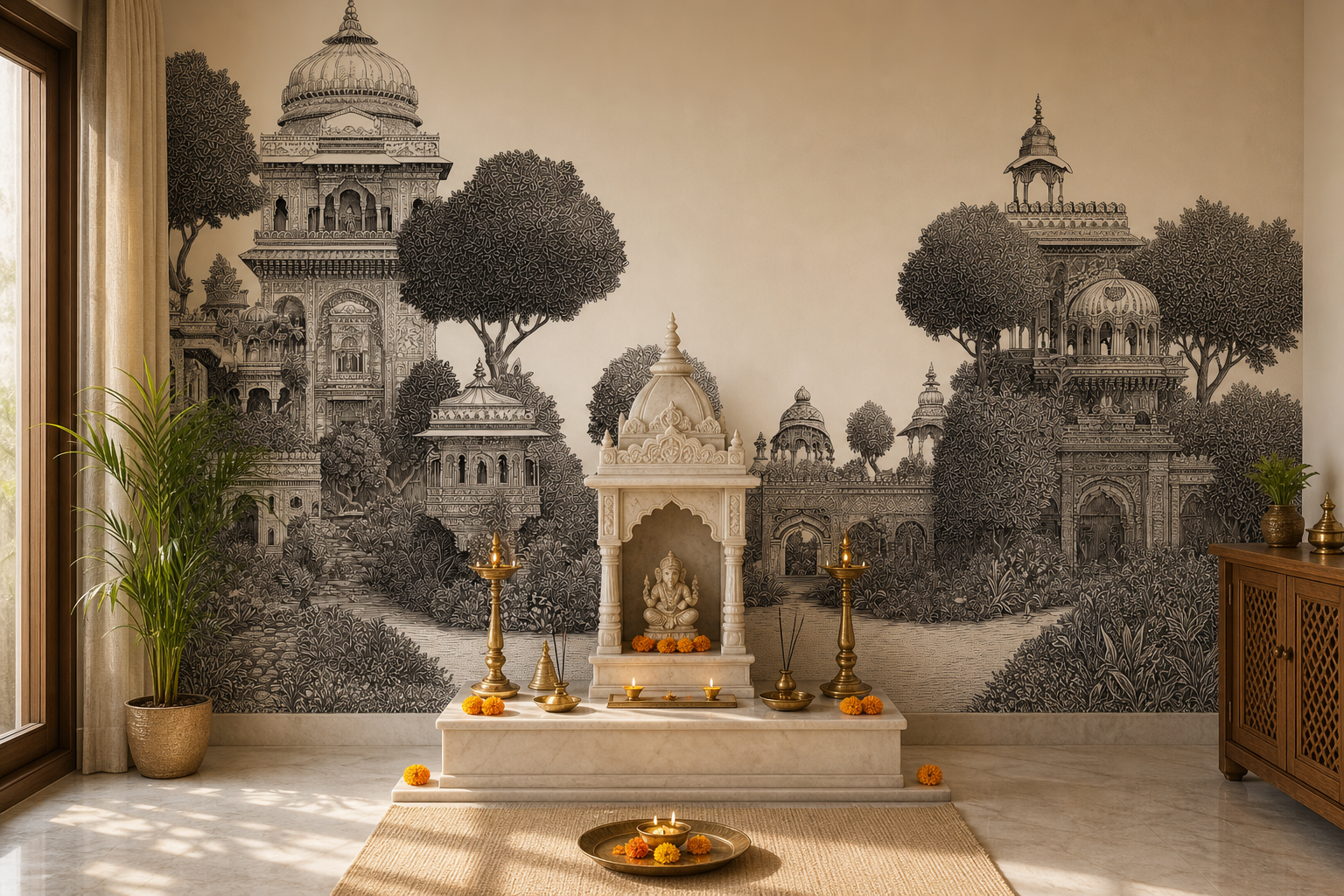 palatial-garden — Pooja room