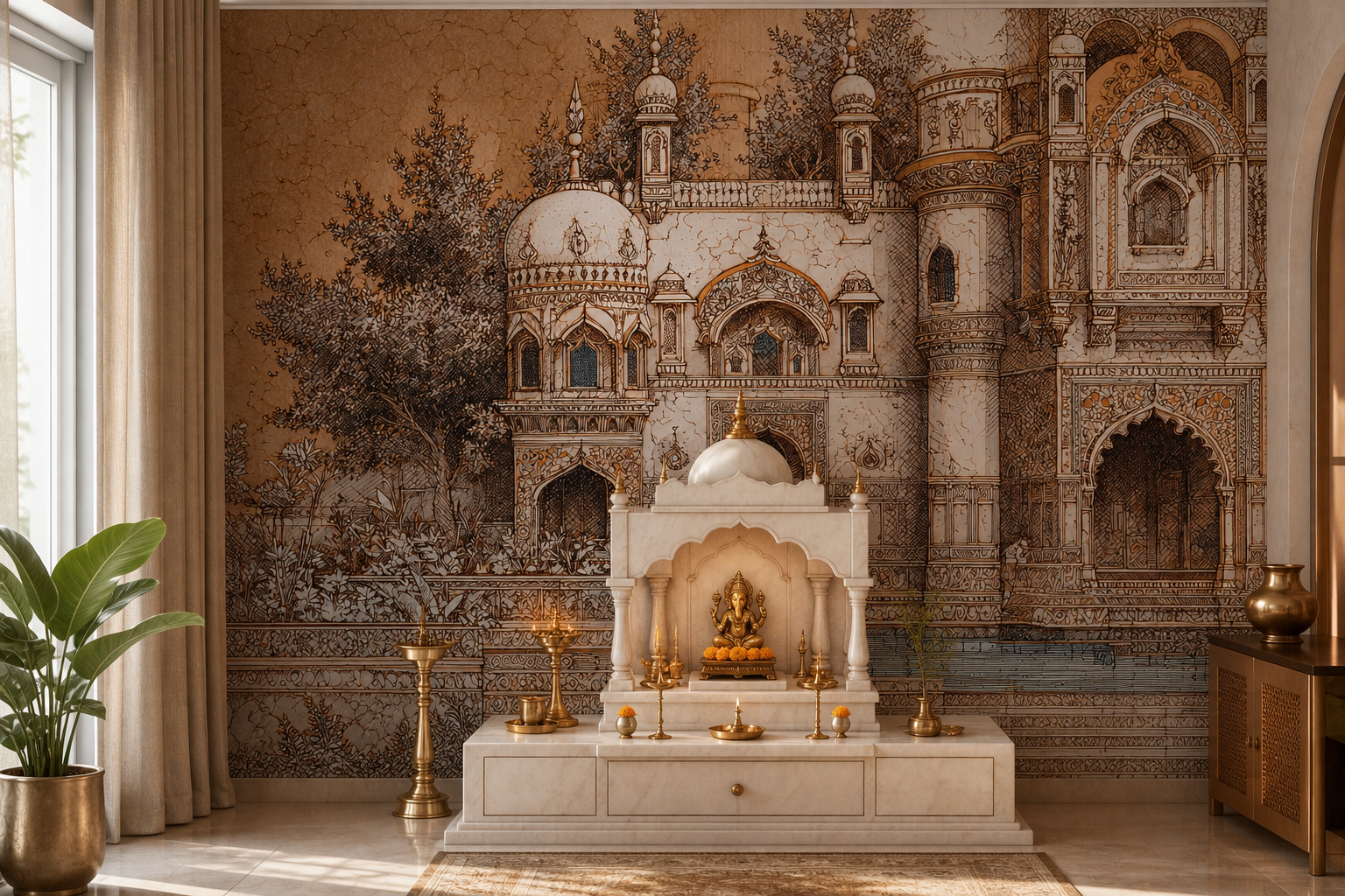 palatial-reverie — Pooja room