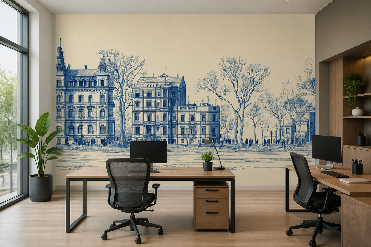 Palazzo Sketch — Office interior
