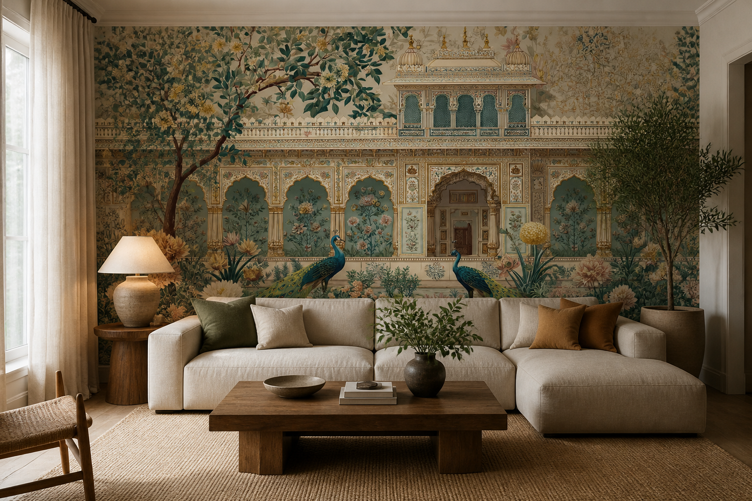 peacock-palace — Living room