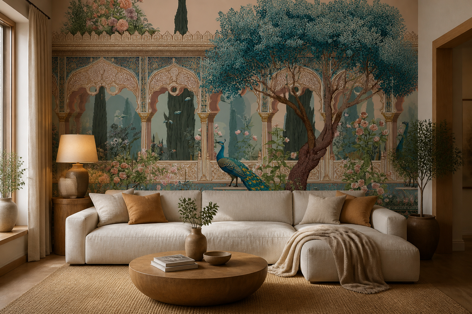 peacock-pavilion — Living room