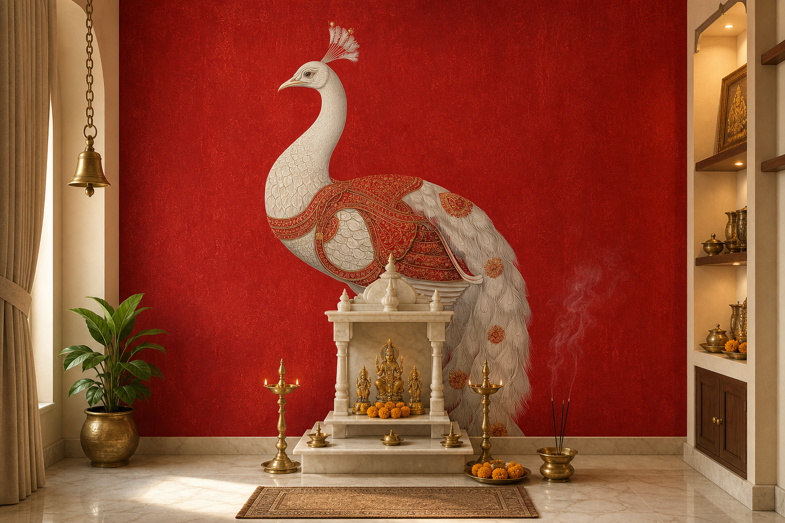 peacock-regalia — Pooja room