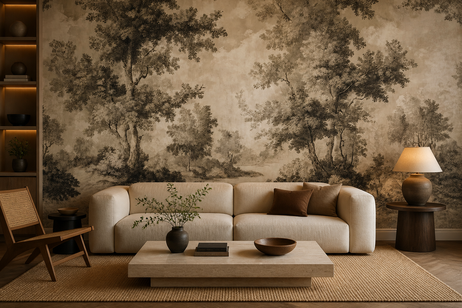 sepia-forest-canopy — Living room