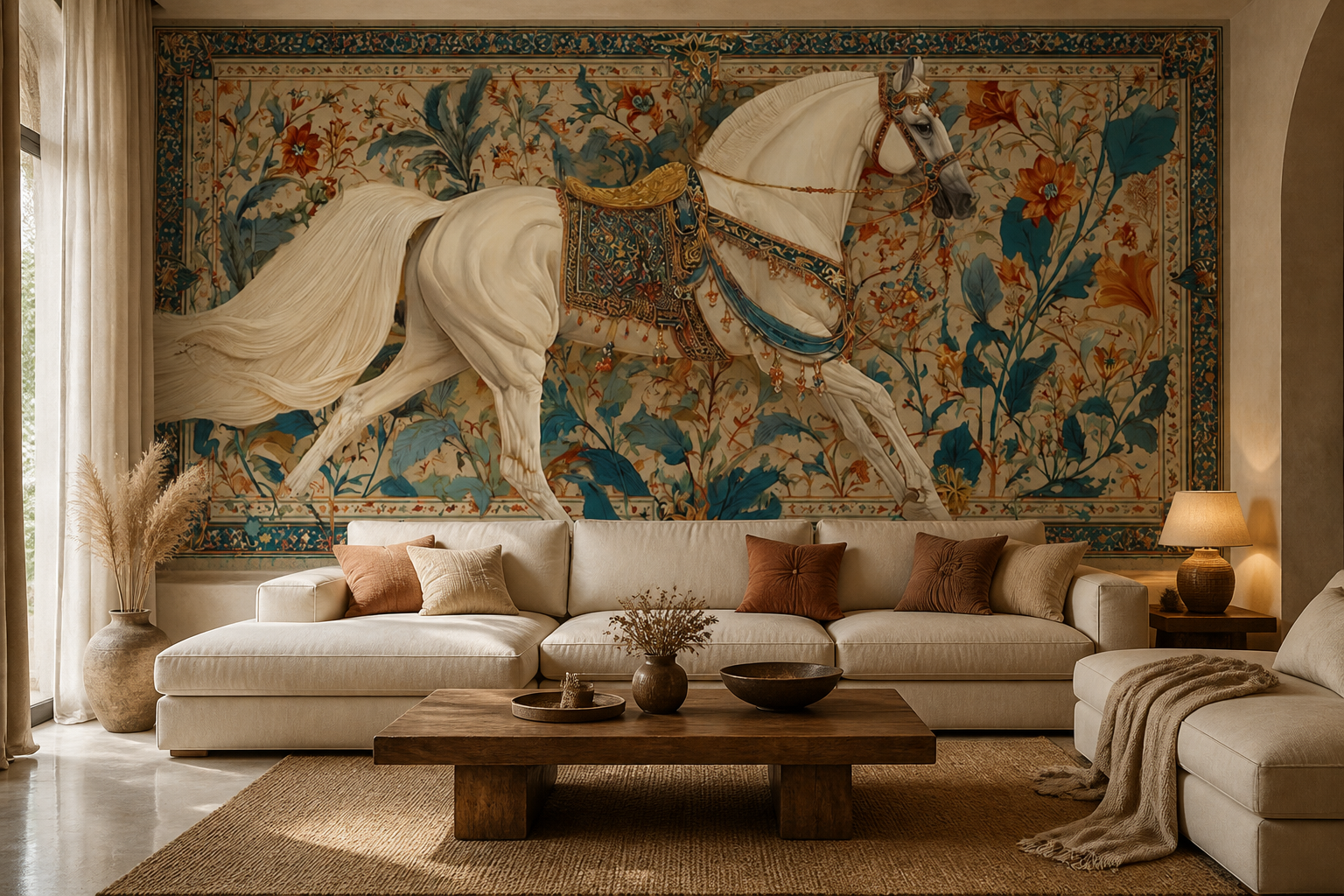 Steed in Bloom — Living room