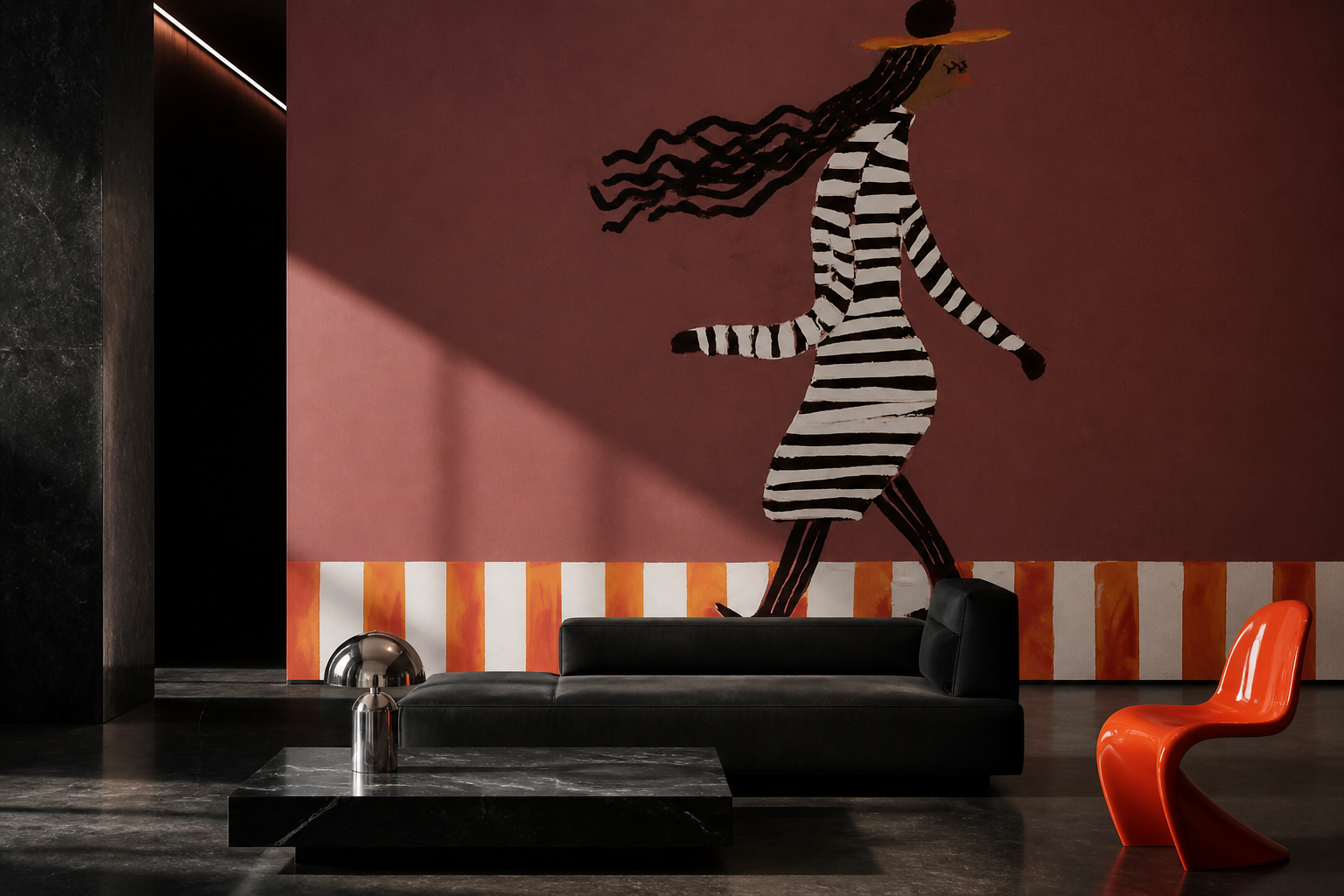 Striped Stride — Living room