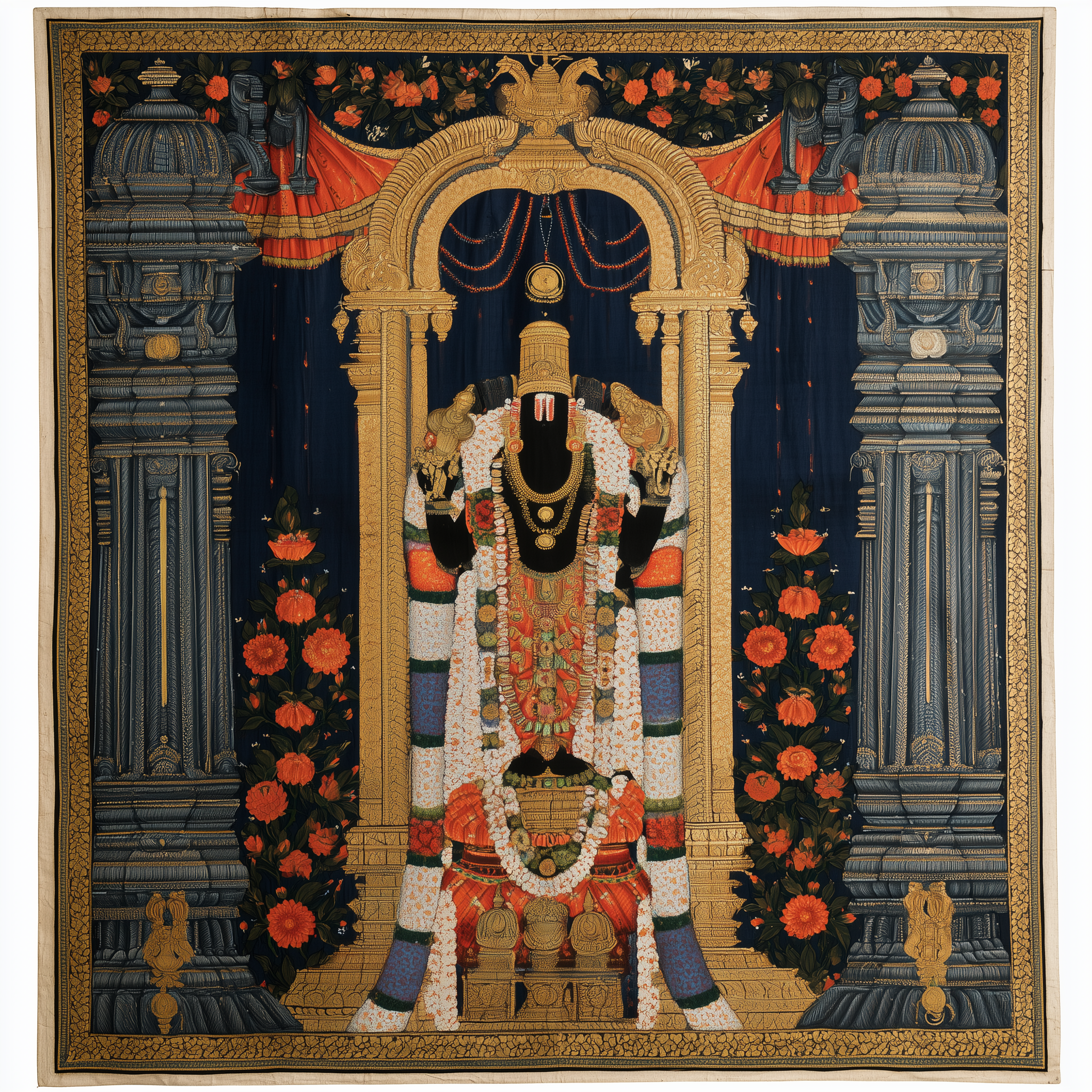 Temple Splendor — flat pattern