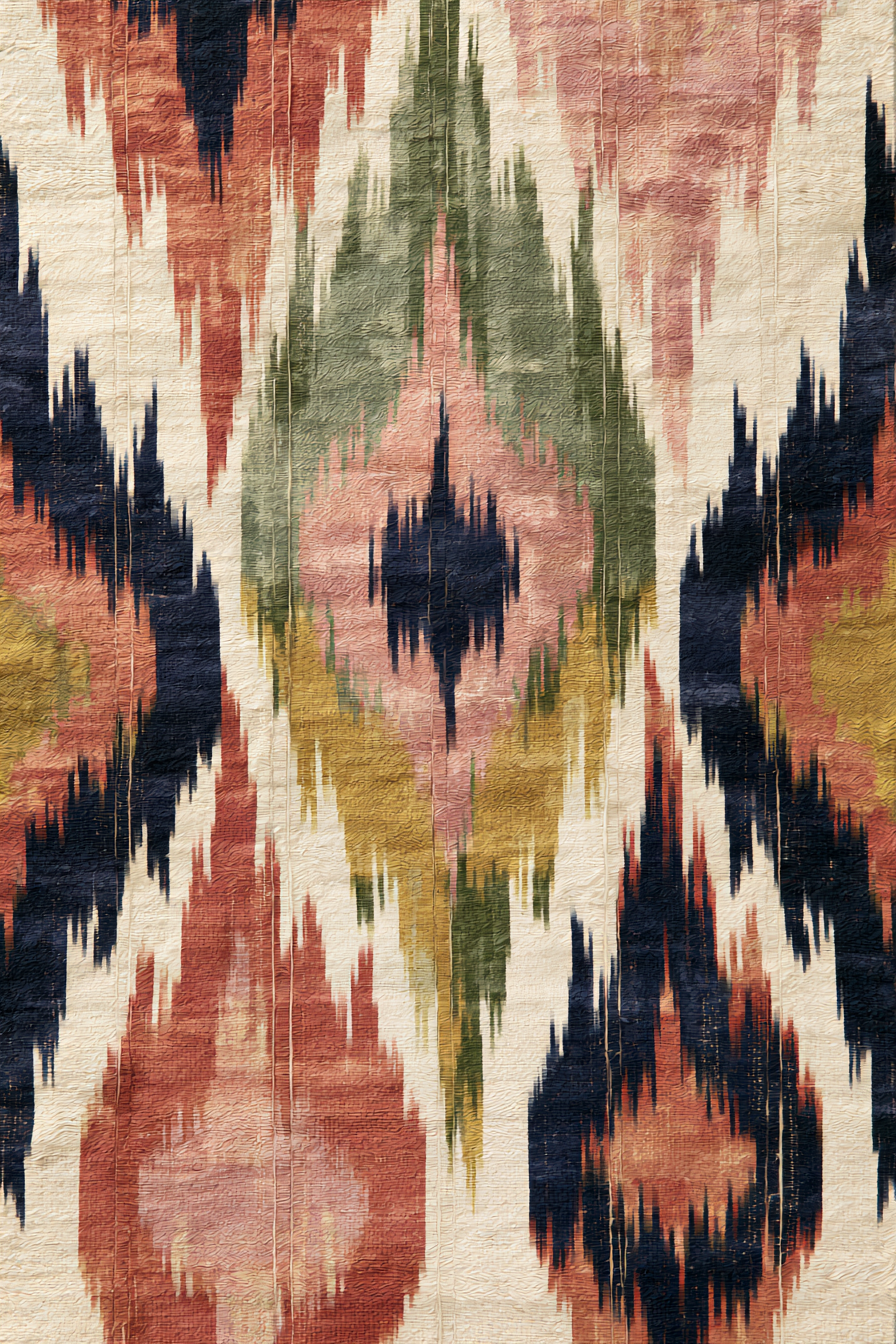 Ikat Reverie II — flat pattern