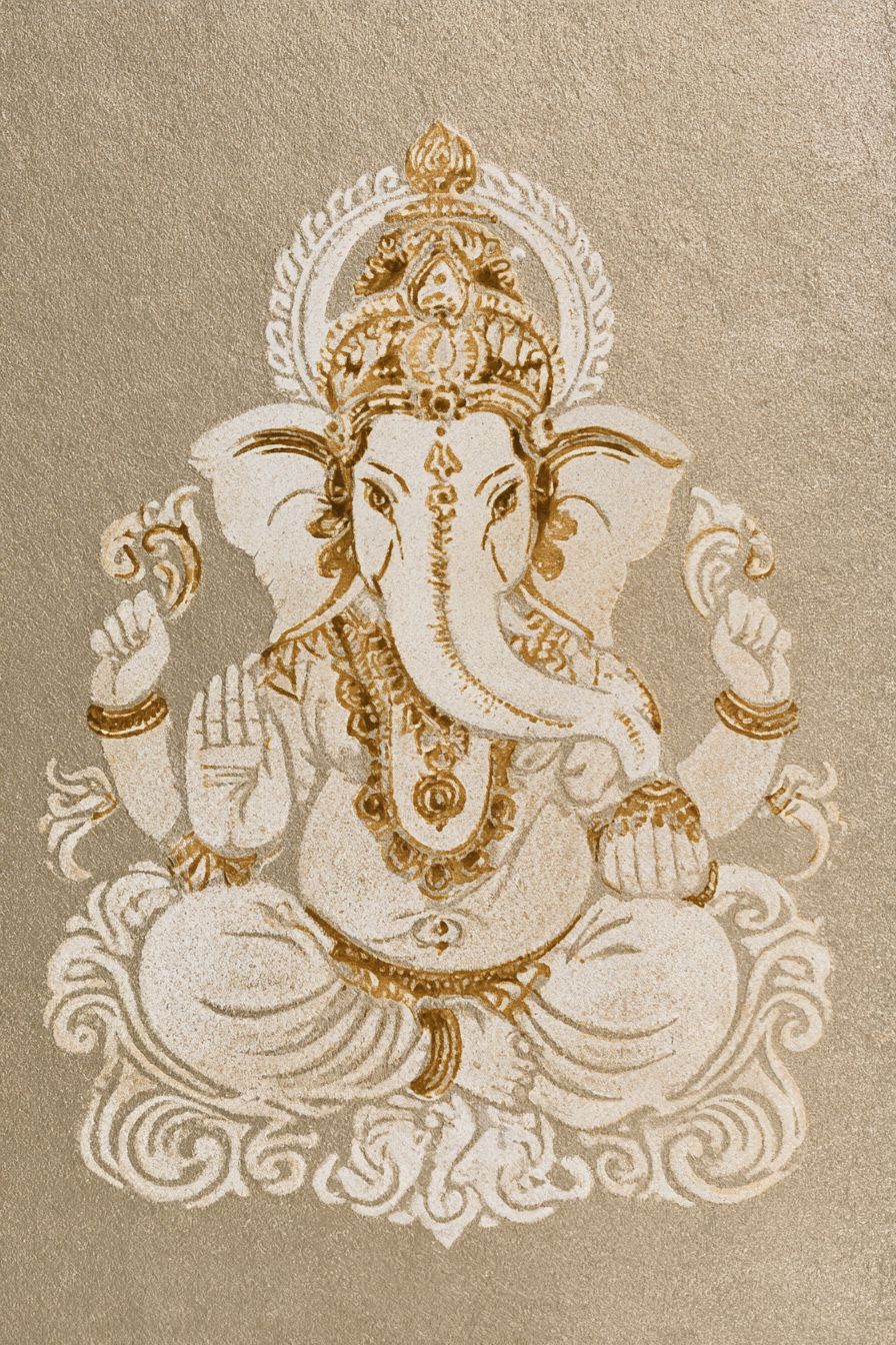 Ganesha Divine — flat pattern