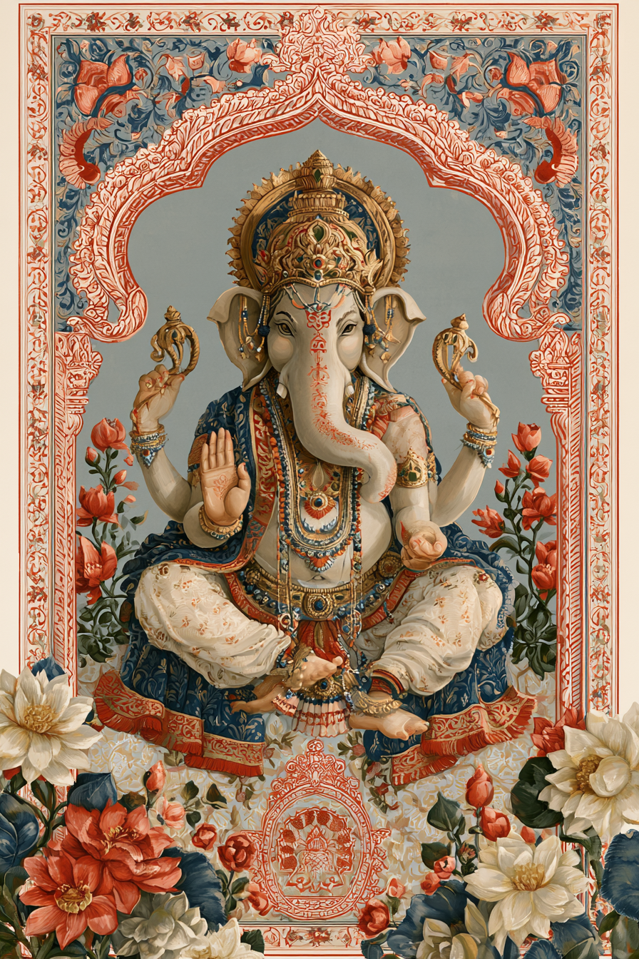 Ganesha's Garden — flat pattern