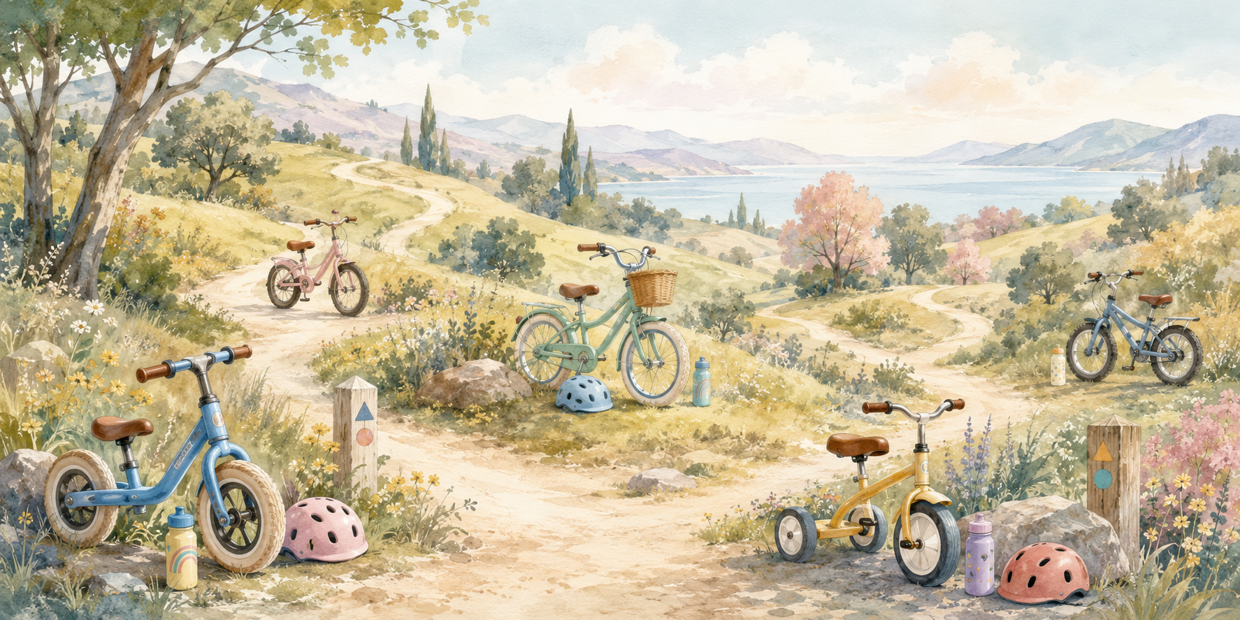 Bicycle Valley — flat pattern
